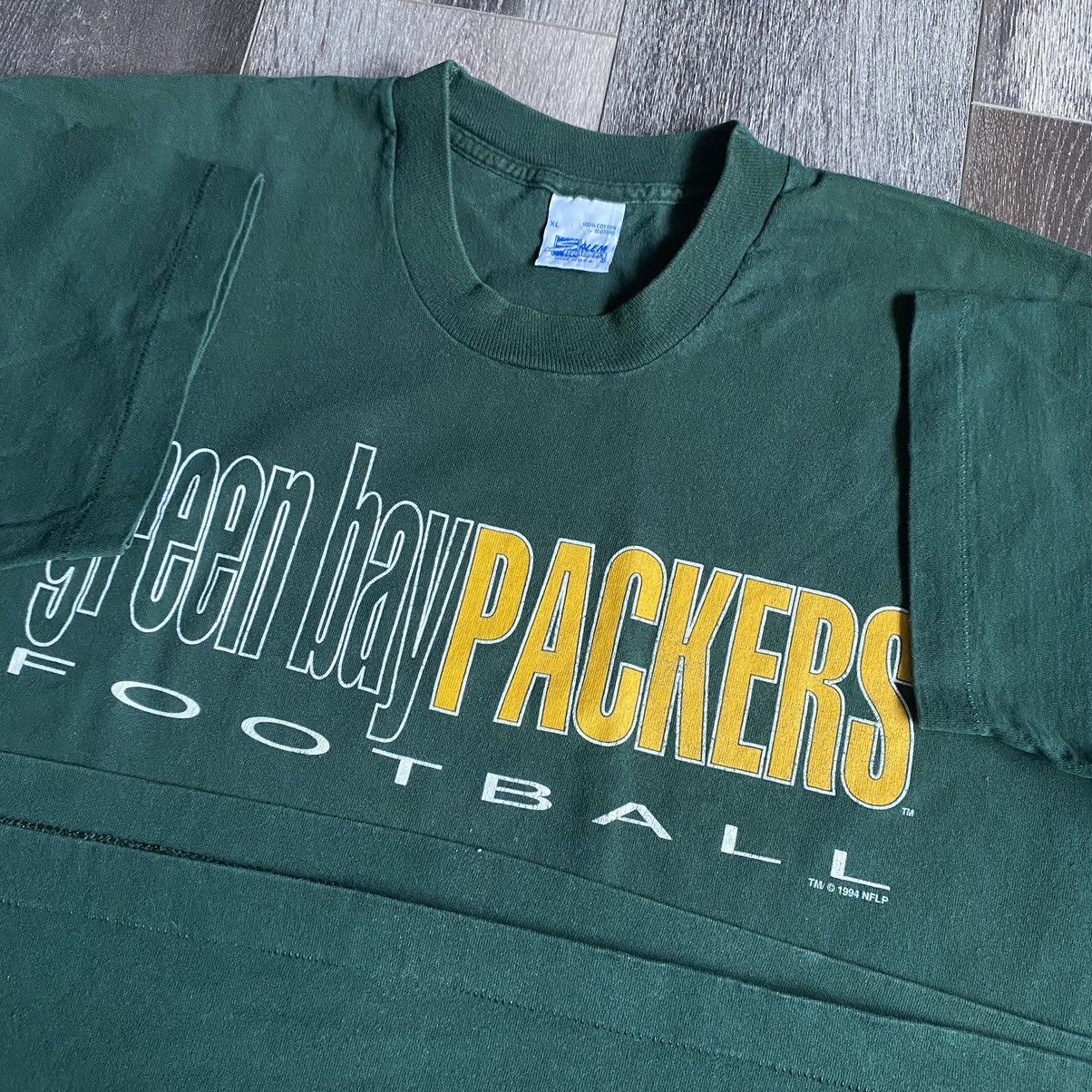 NFL Vintage 1990s Green Bay Packers Salem NFL Logo Tee Shirt Size US XL / EU 56 / 4 - 3 Thumbnail