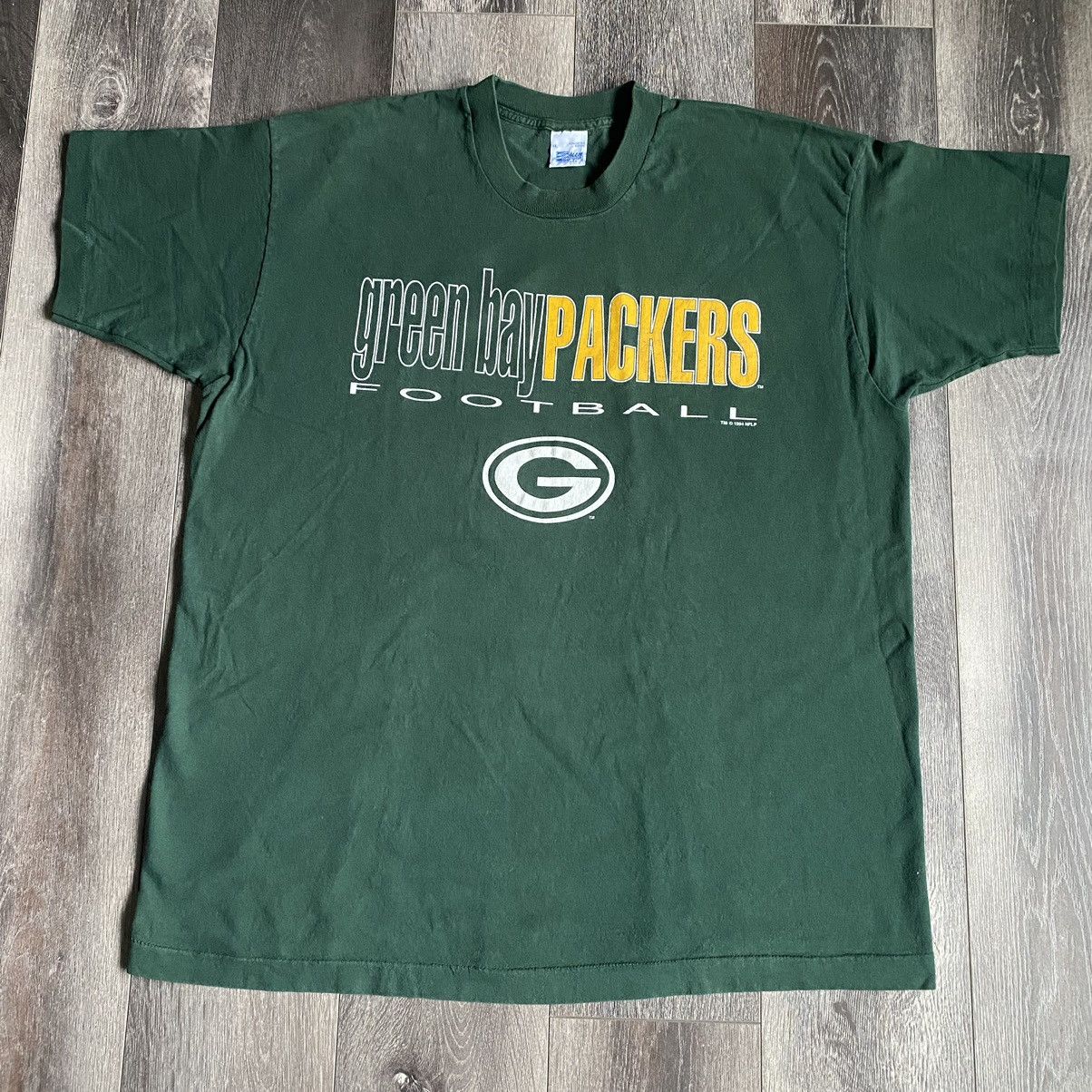NFL Vintage 1990s Green Bay Packers Salem NFL Logo Tee Shirt Size US XL / EU 56 / 4 - 2 Thumbnail