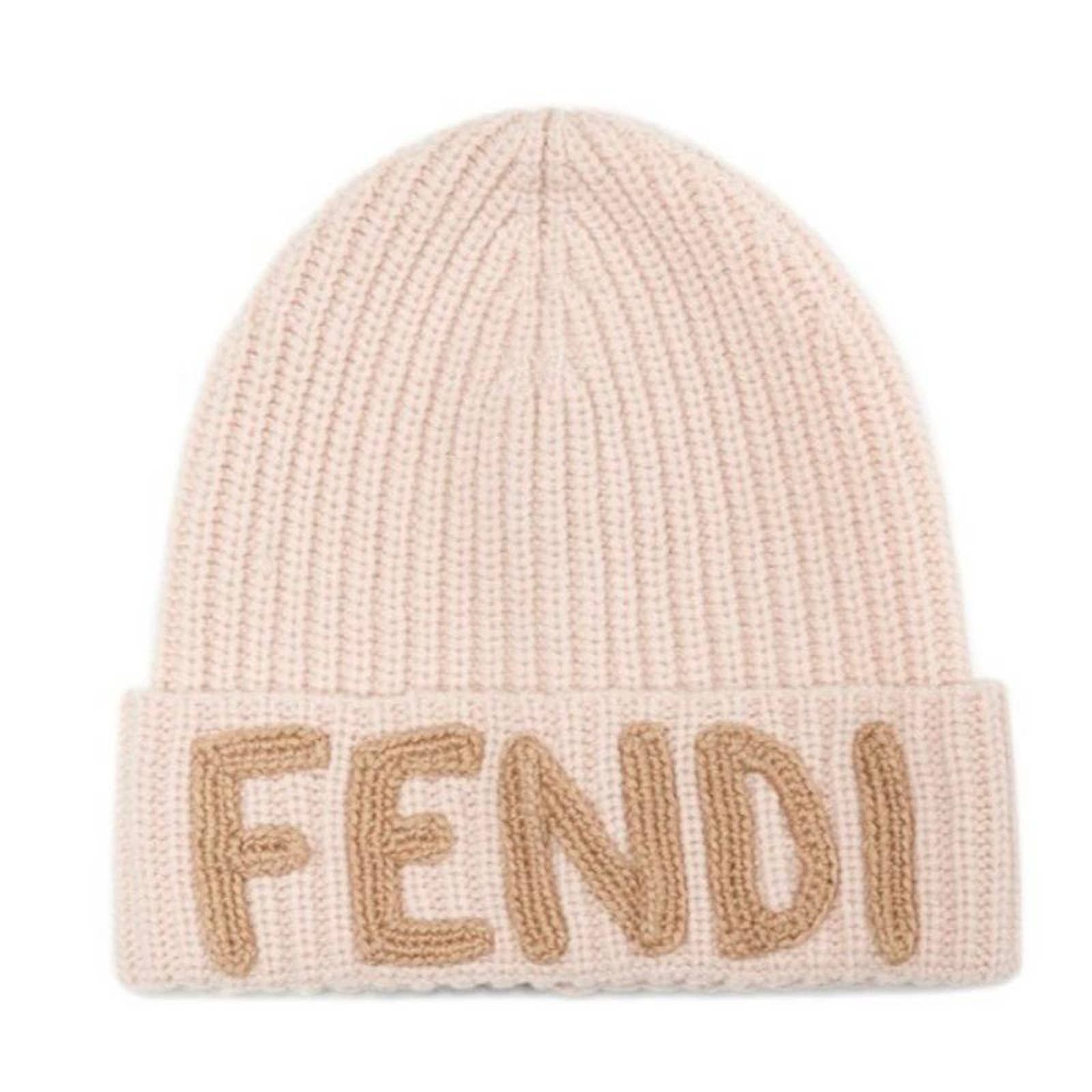 Vintage Fendi Monogram Wool Beanie Hat