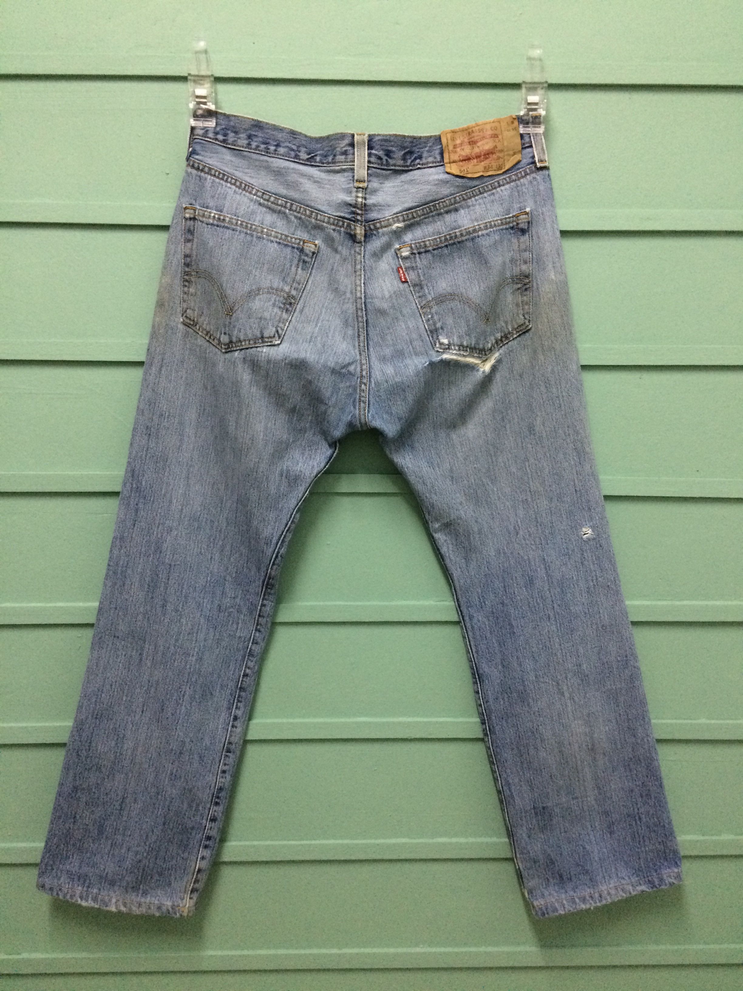 Levi's Vintage Distressed Levis 501 Jeans #B-114 Size US 33 - 2 Thumbnail