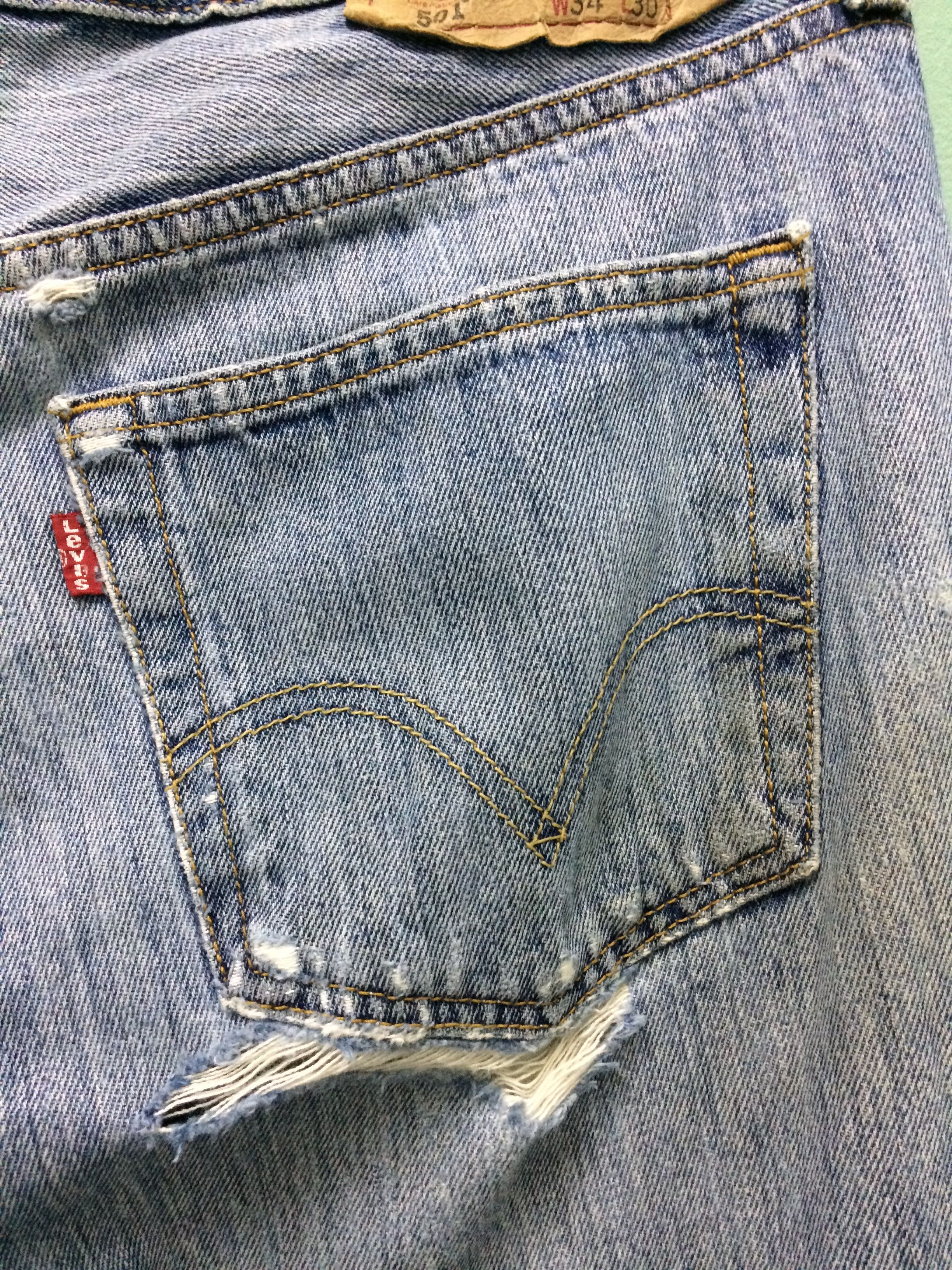 Levi's Vintage Distressed Levis 501 Jeans #B-114 Size US 33 - 9 Thumbnail