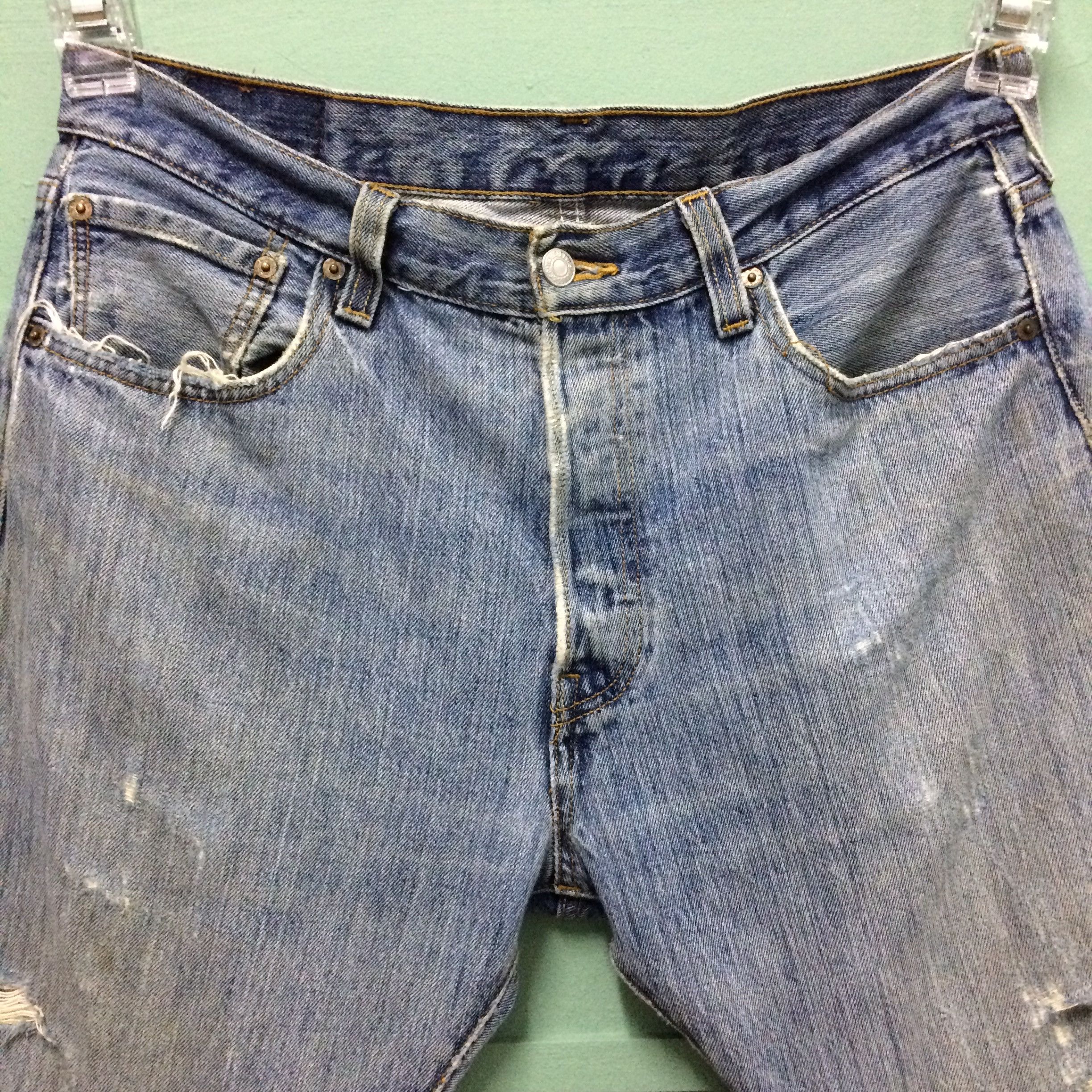 Levi's Vintage Distressed Levis 501 Jeans #B-114 Size US 33 - 5 Thumbnail