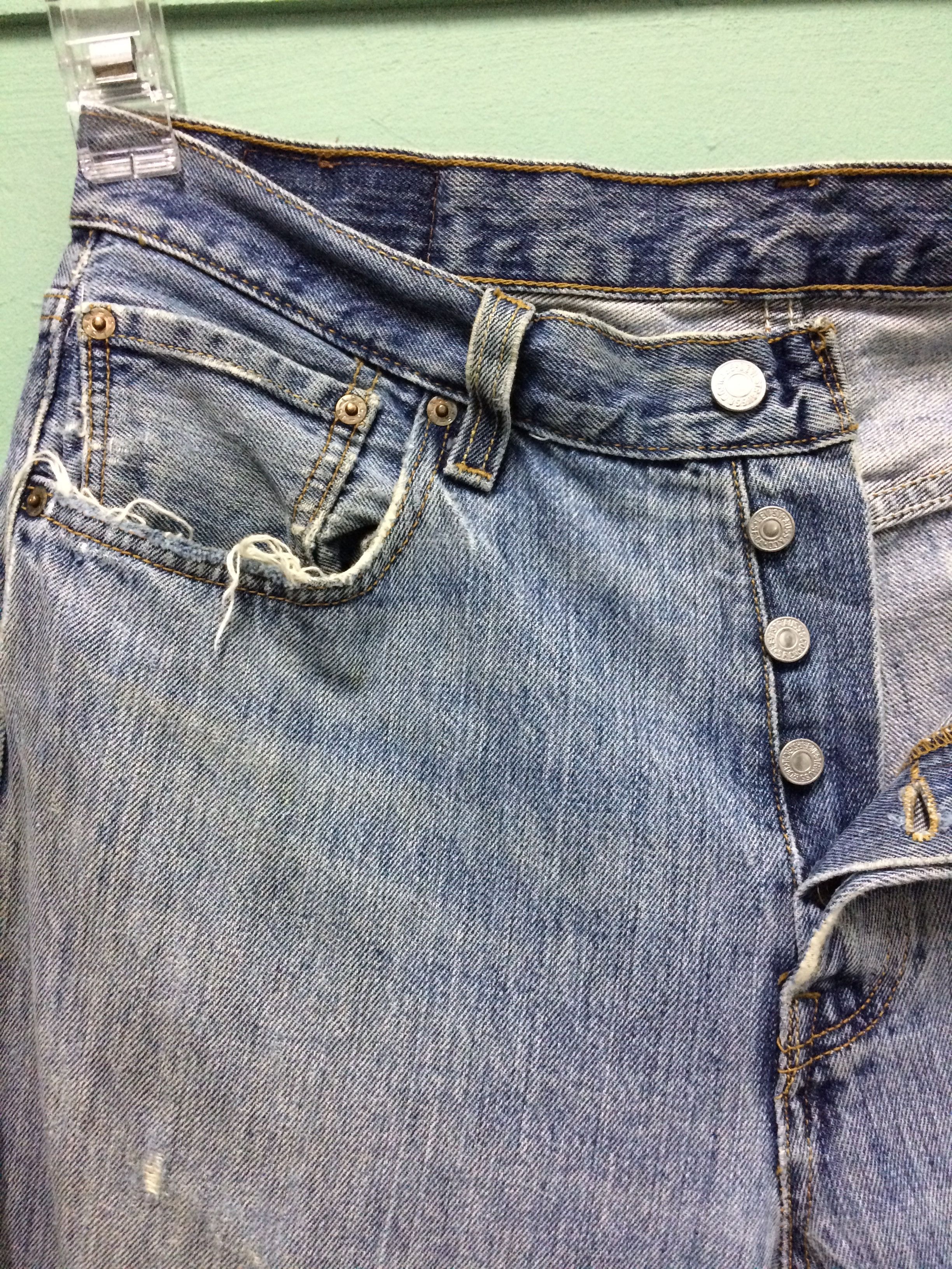 Levi's Vintage Distressed Levis 501 Jeans #B-114 Size US 33 - 6 Thumbnail