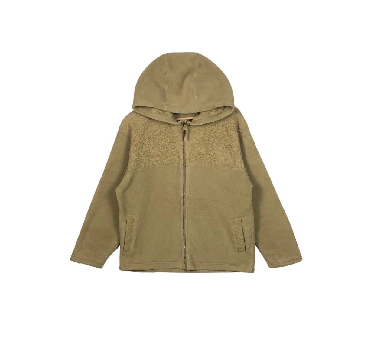 Hype Aqua Blues Beige Fleece Mohair Sweatshirt Hoodie