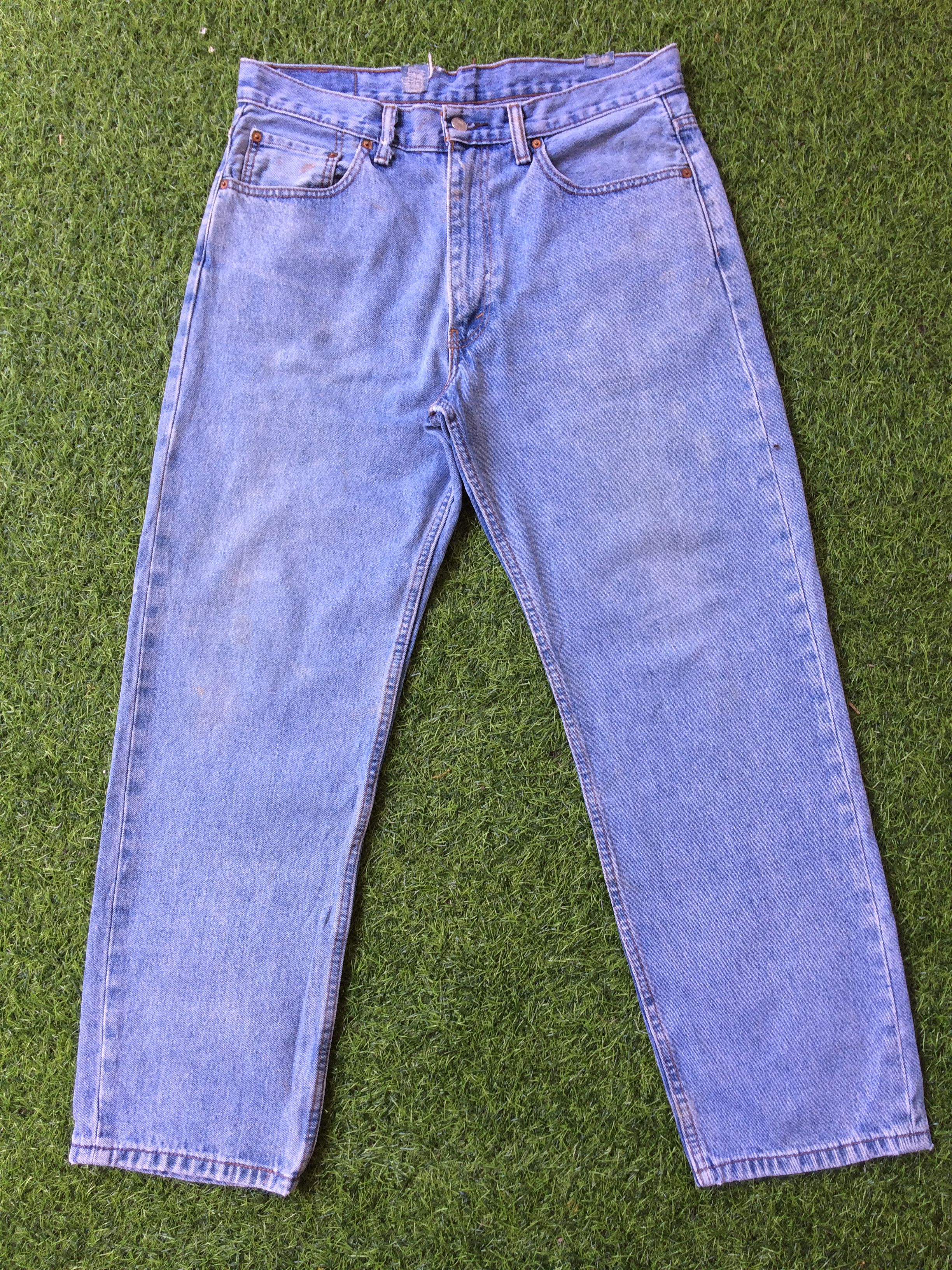Levi's Vintage Levis 550 Light Wash Jeans #B-275 Size US 34 / EU 50 - 3 Thumbnail