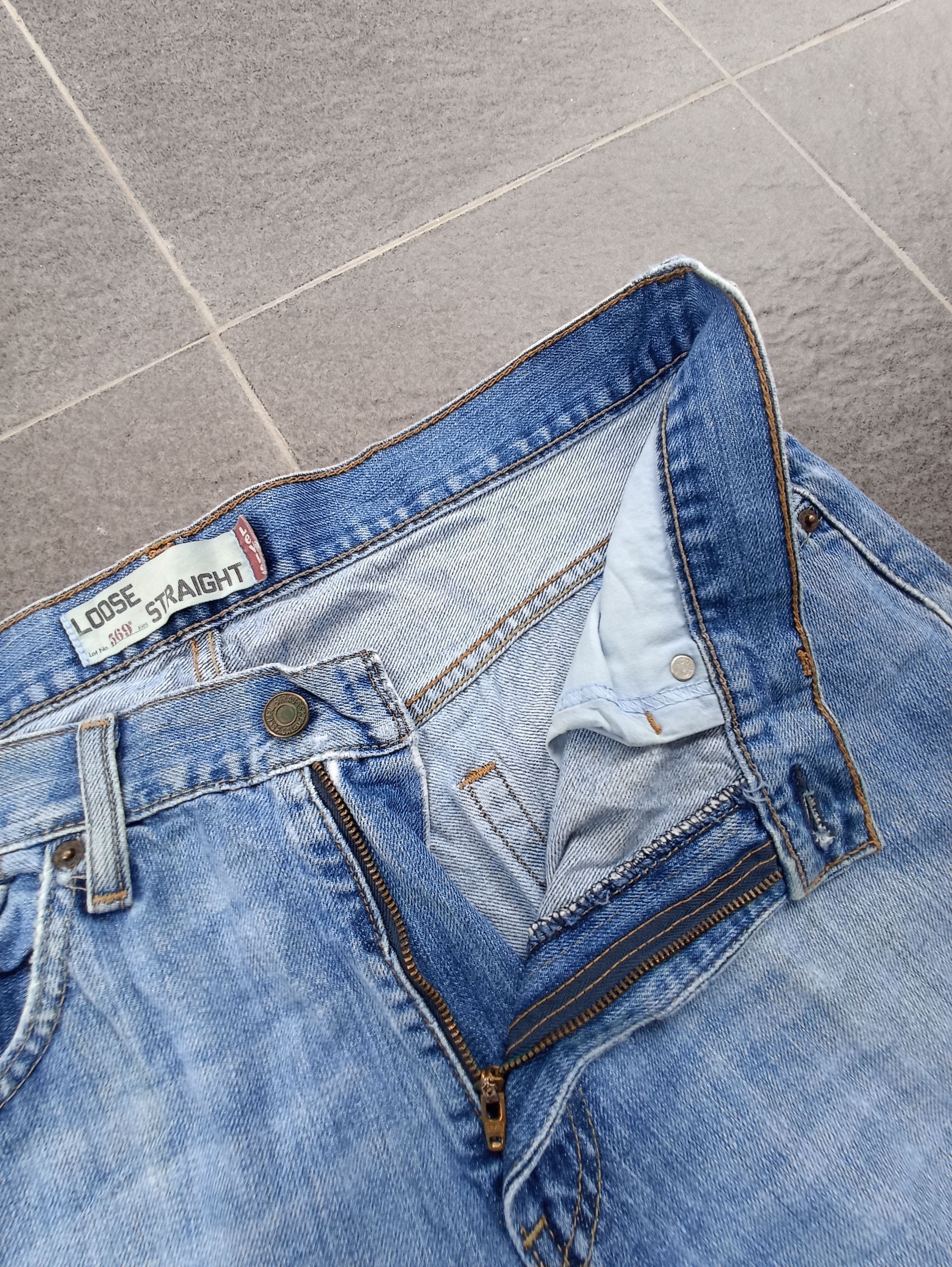 Jean × Levi's × Vintage Vintage Levis 569 Distress Blue Wash Jeans - J222 Size US 36 / EU 52 - 3 Thumbnail