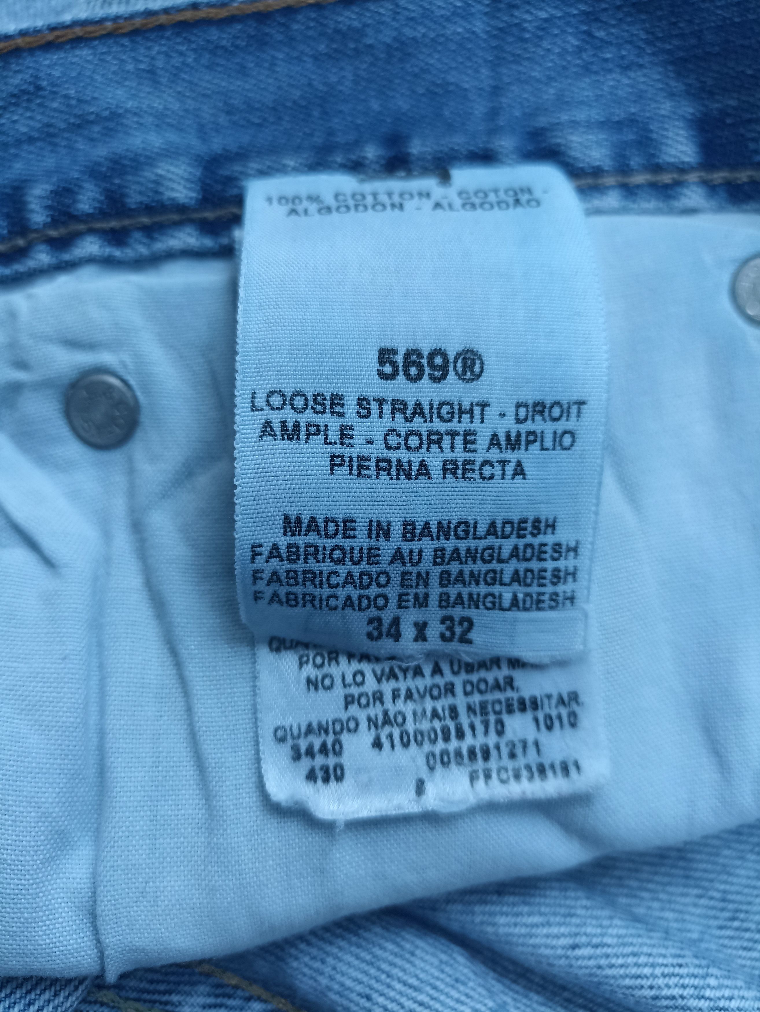 Jean × Levi's × Vintage Vintage Levis 569 Distress Blue Wash Jeans - J222 Size US 36 / EU 52 - 5 Thumbnail