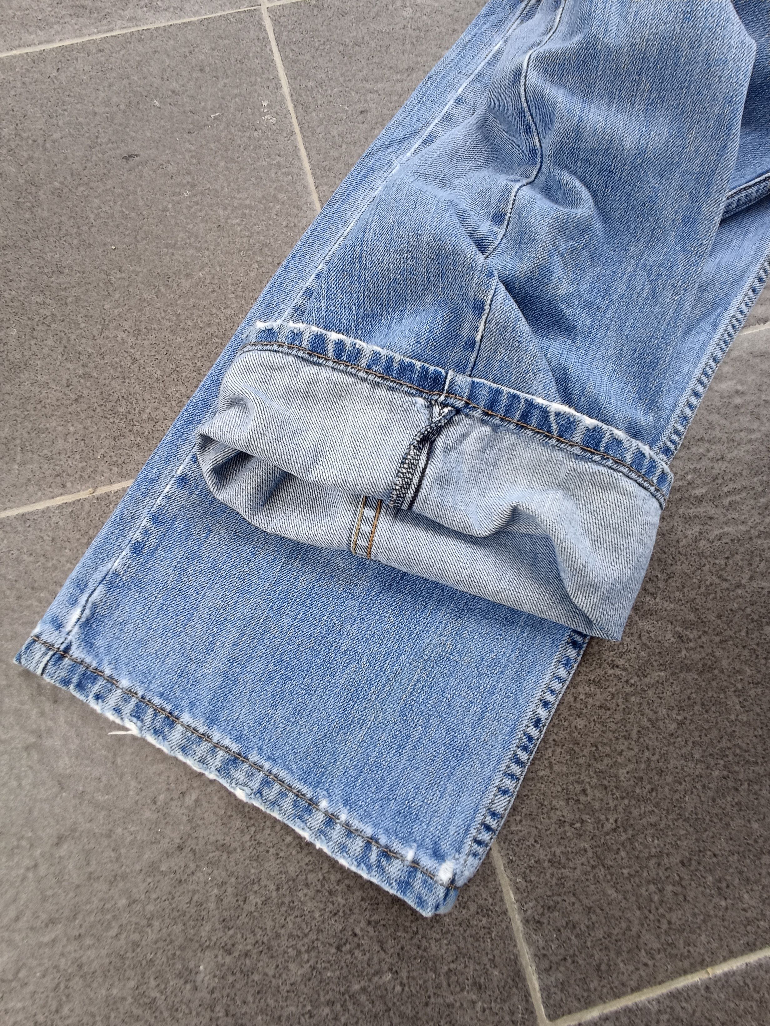 Jean × Levi's × Vintage Vintage Levis 569 Distress Blue Wash Jeans - J222 Size US 36 / EU 52 - 6 Thumbnail