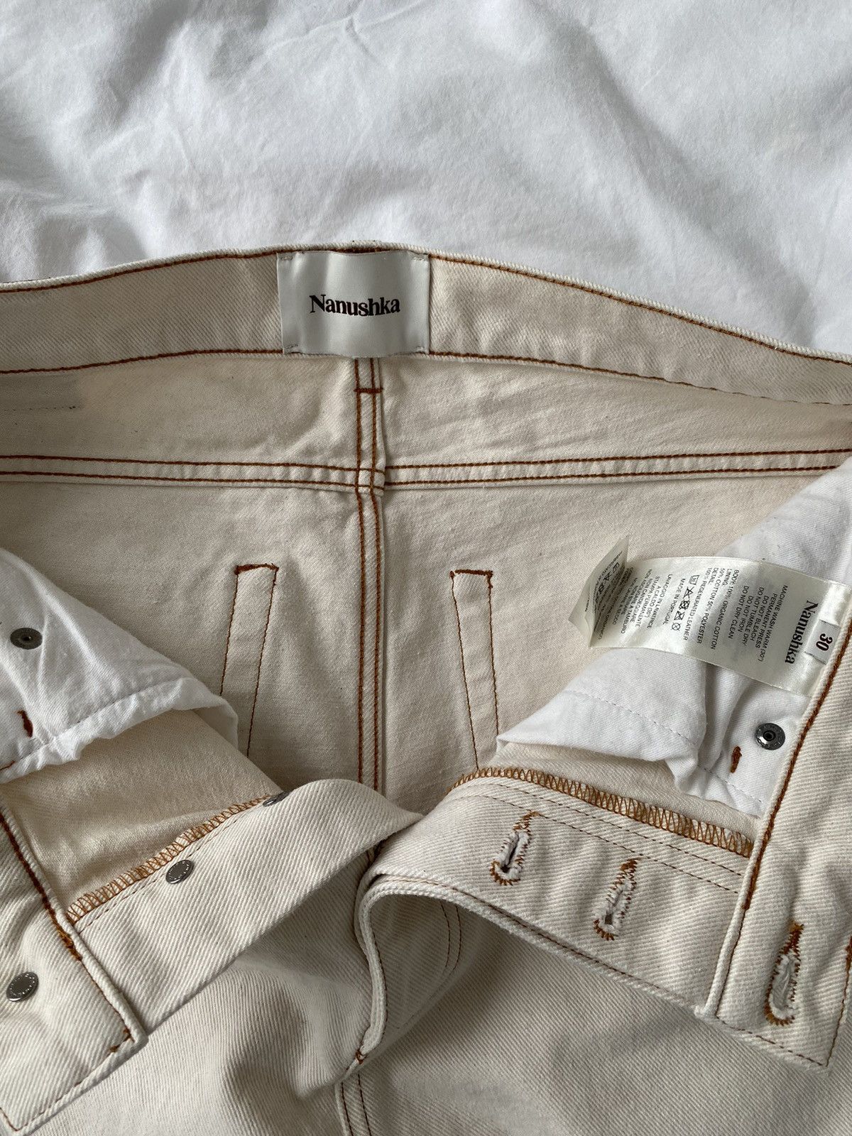 Nanushka Off White Gannon Jeans Size US 30 / EU 46 - 3 Thumbnail