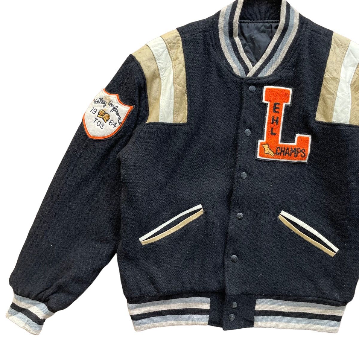 Japanese Brand 💥 Spice Island Varsity Bomber Jacket Size US L / EU 52-54 / 3 - 3 Thumbnail
