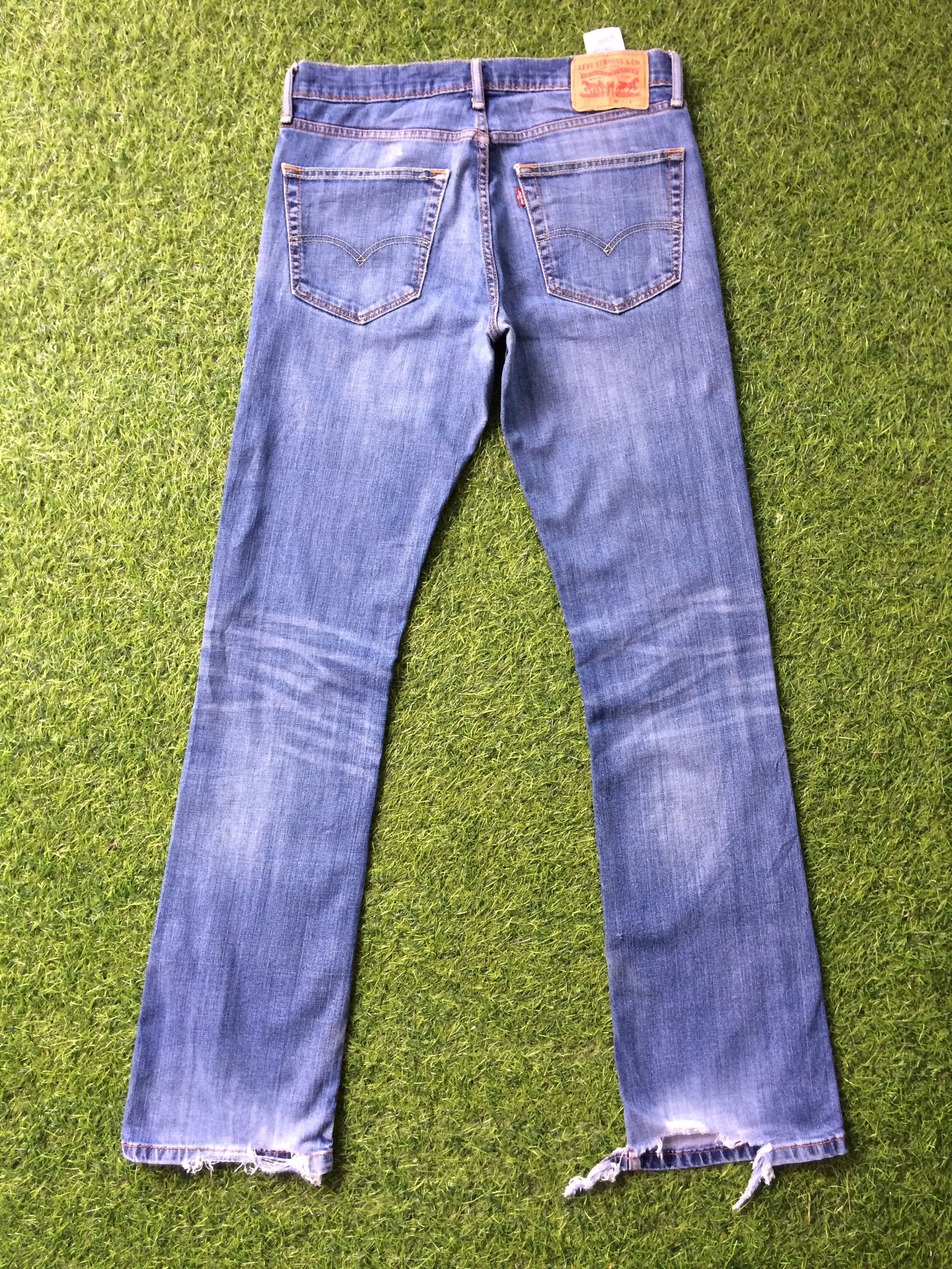 Levi's Vintage Distressed Levis 527 Bootcut Flared Jeans #B-904 Size 32" / US 10 / IT 46 - 2 Thumbnail