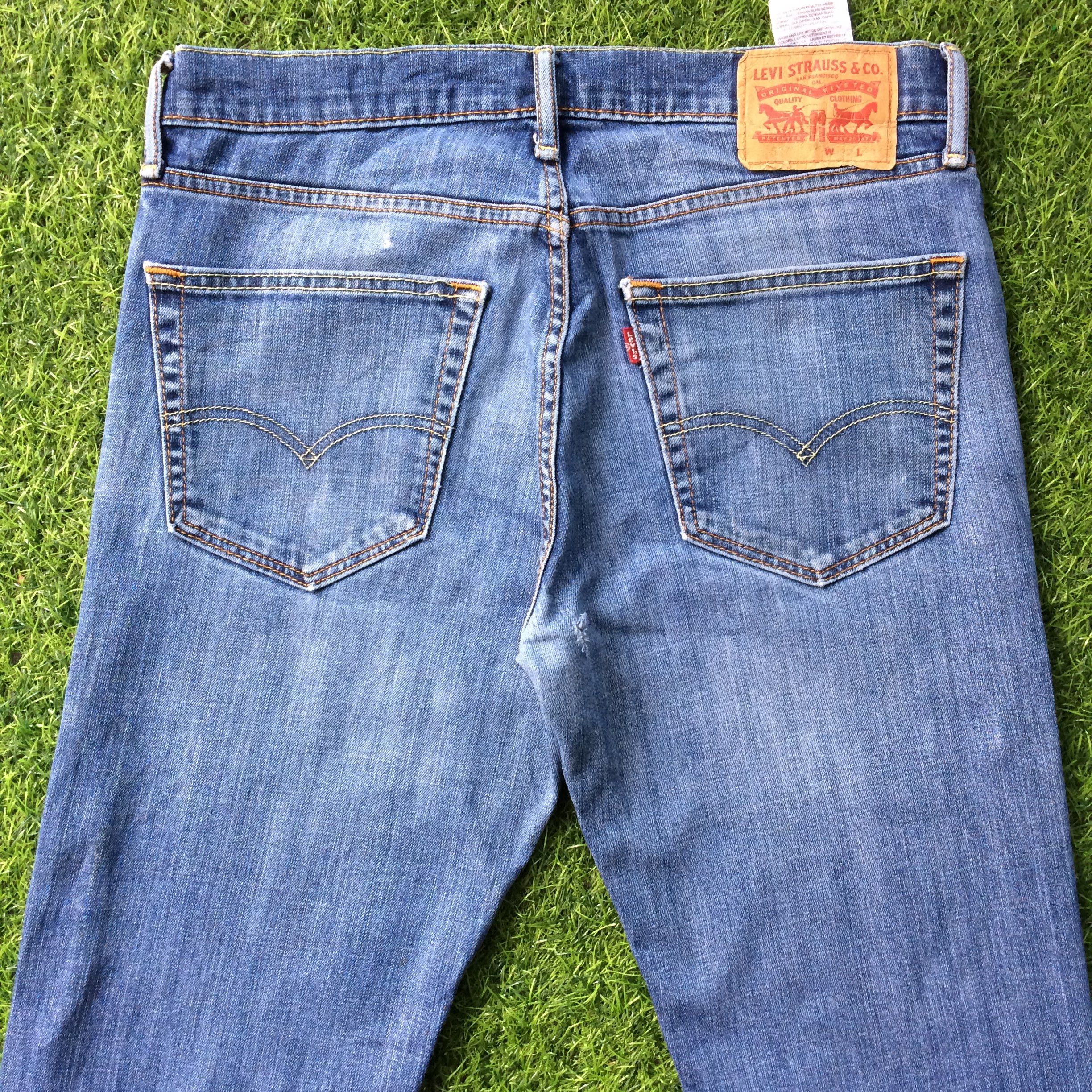 Levi's Vintage Distressed Levis 527 Bootcut Flared Jeans #B-904 Size 32" / US 10 / IT 46 - 4 Thumbnail