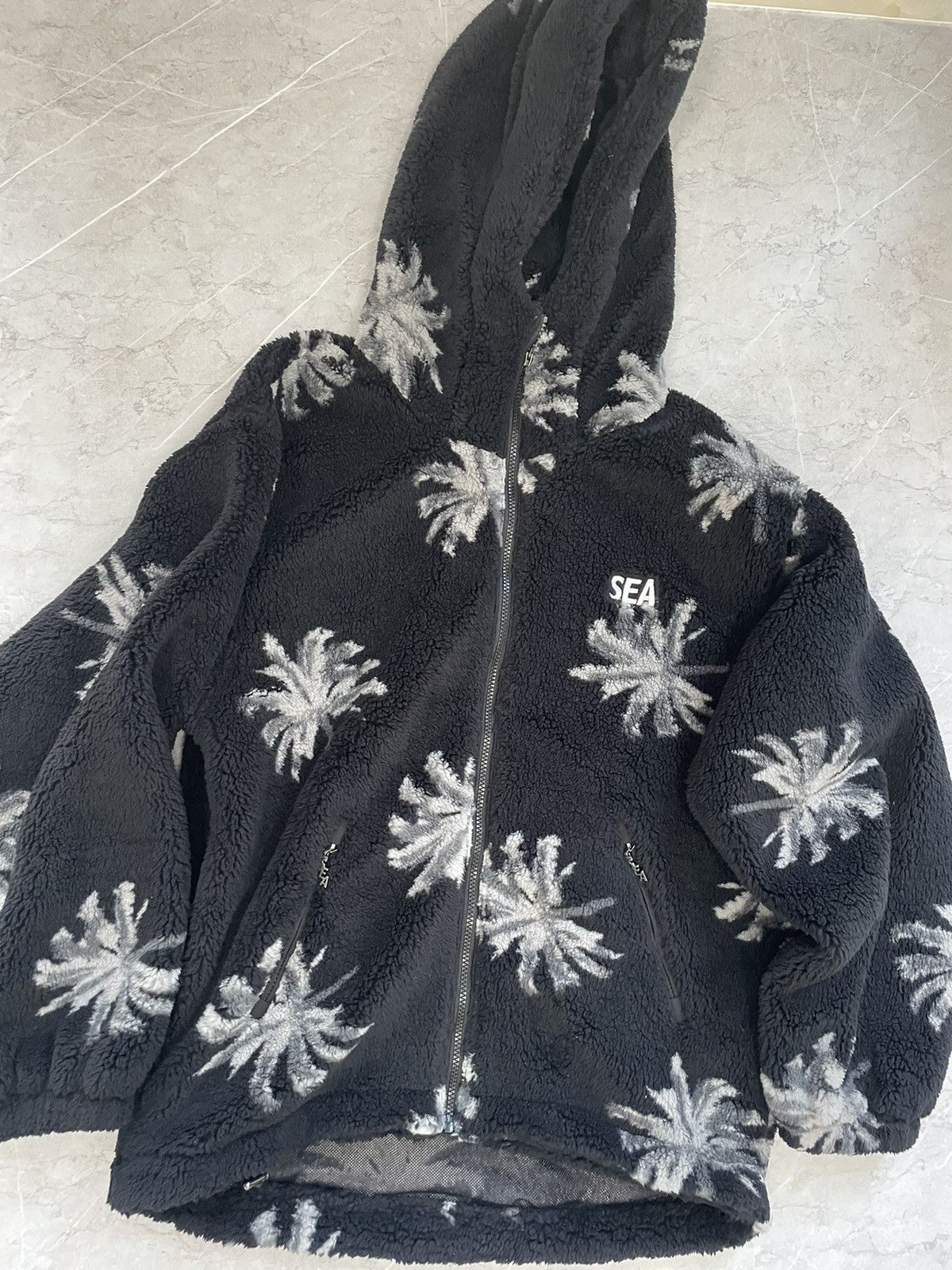 Wind and sea palm tree fleece M