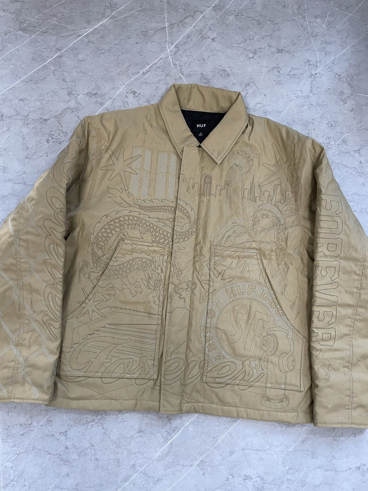 Huf Huf 20th embroidered bomber jacket M Size US M / EU 48-50 / 2 - 2 Thumbnail