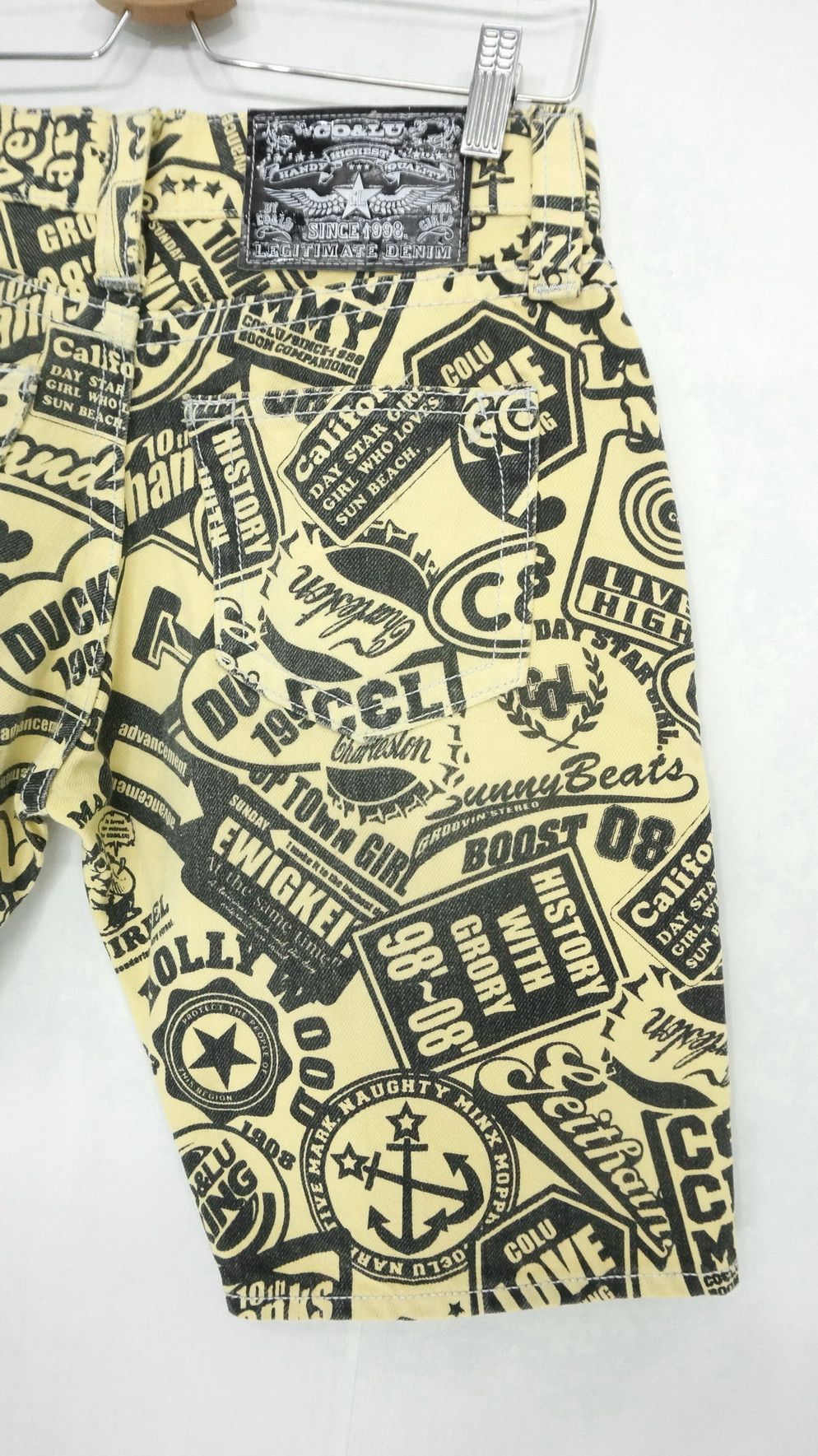 Japanese Brand Rare Japan CO & LU Overprint Denim Shorts Size US 28 / EU 44 - 2 Thumbnail