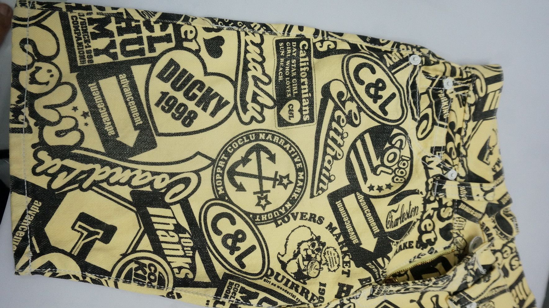 Japanese Brand Rare Japan CO & LU Overprint Denim Shorts Size US 28 / EU 44 - 13 Thumbnail