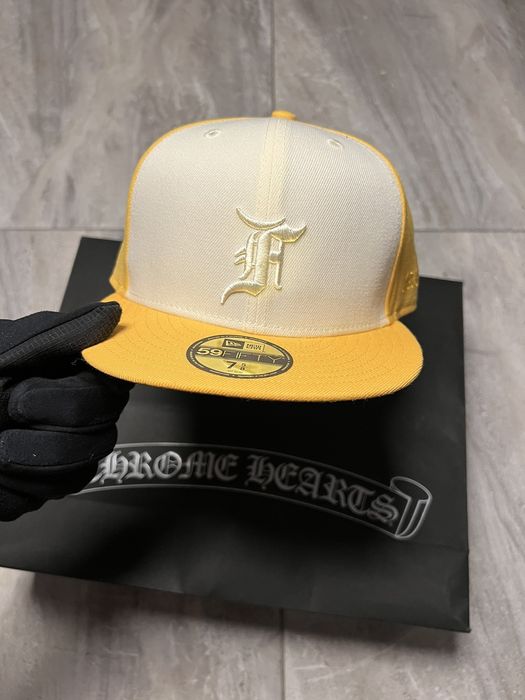 New Era Fear Of God Essentials 59fifty Fitted Hat Gold Grailed 2960