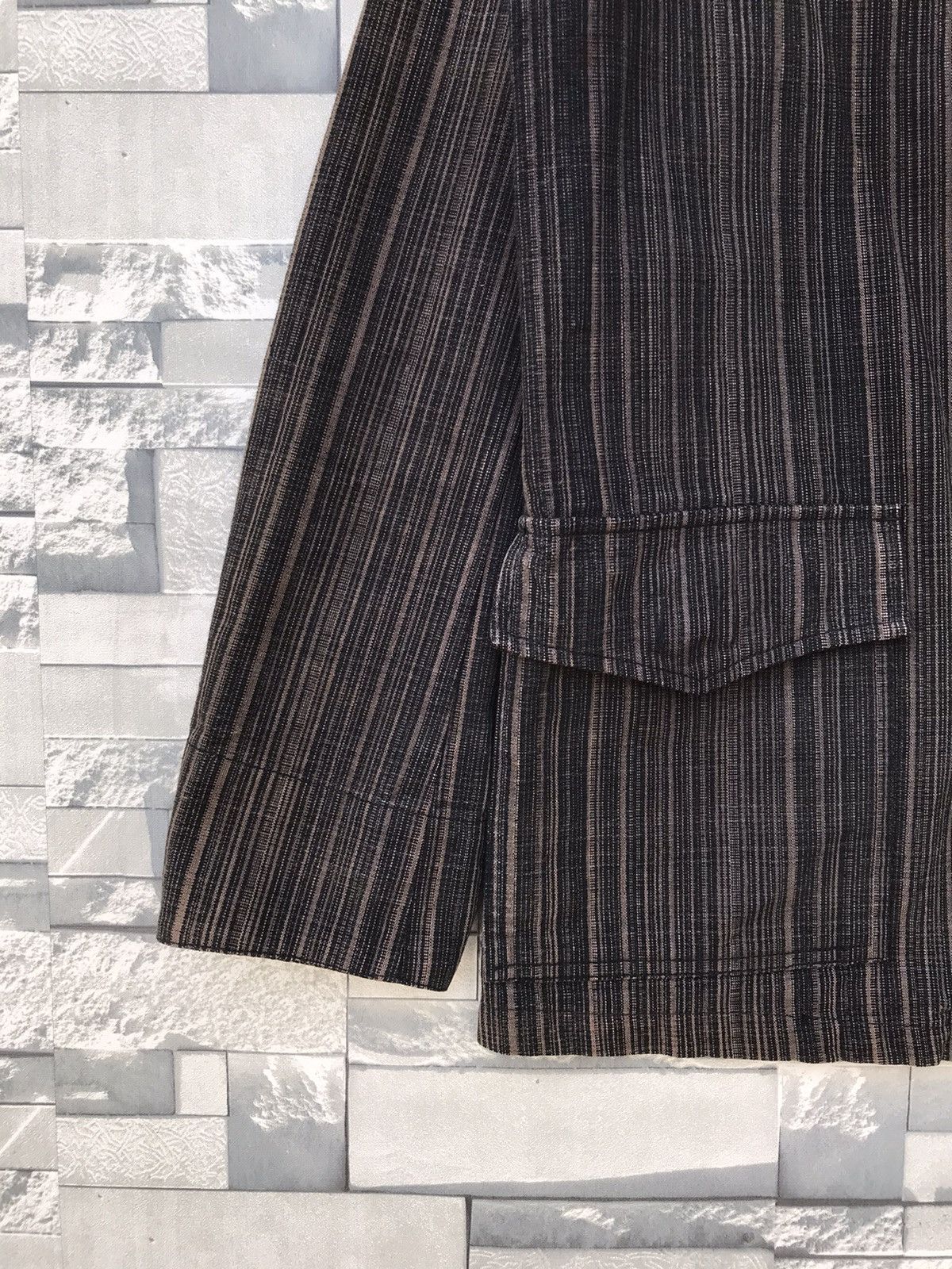 Japanese Brand × Jungles × Vintage Jungle Storm Outfitters Japanese Stripe Pattern Jacket Size US M / EU 48-50 / 2 - 7 Thumbnail