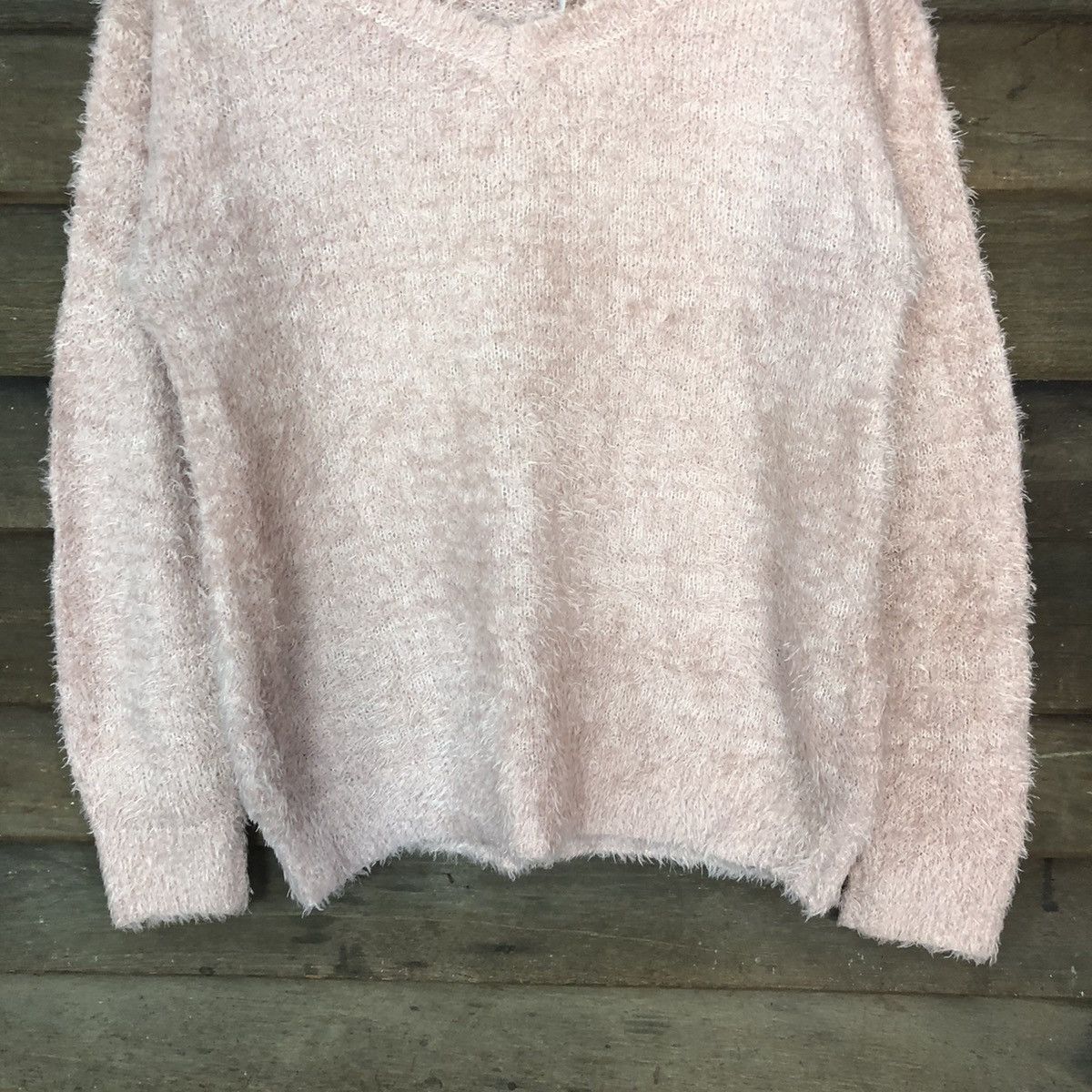 Homespun Knitwear DLS Ehyphen World Shag Shaggy Fur Mohair Knitwear #BB587 Size M / US 6-8 / IT 42-44 - 3 Thumbnail