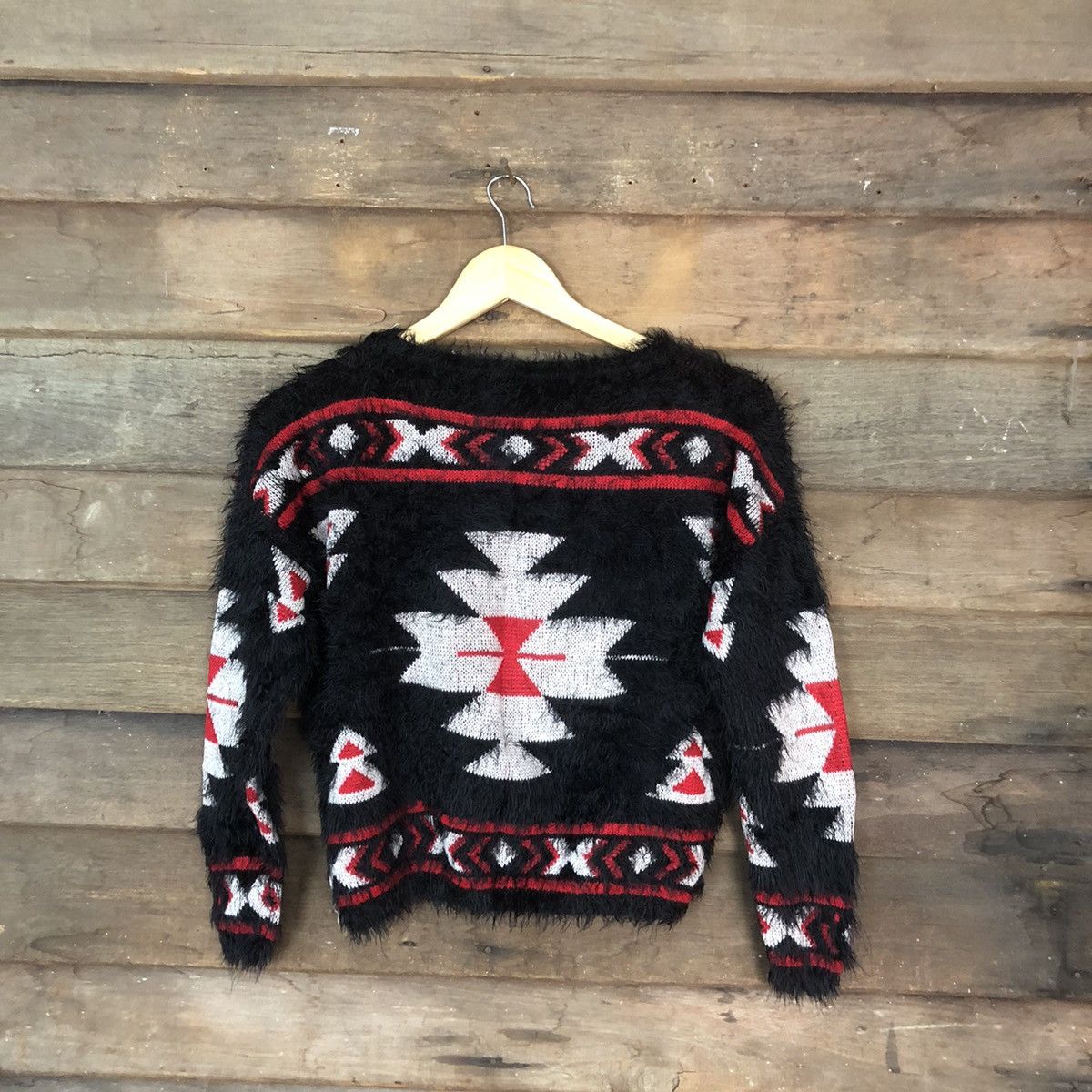 Homespun Knitwear × Japanese Brand DLS Gorce black Shag Shaggy Fur Mohair Knitwear #BB579 Size XS / US 0-2 / IT 36-38 - 11 Thumbnail