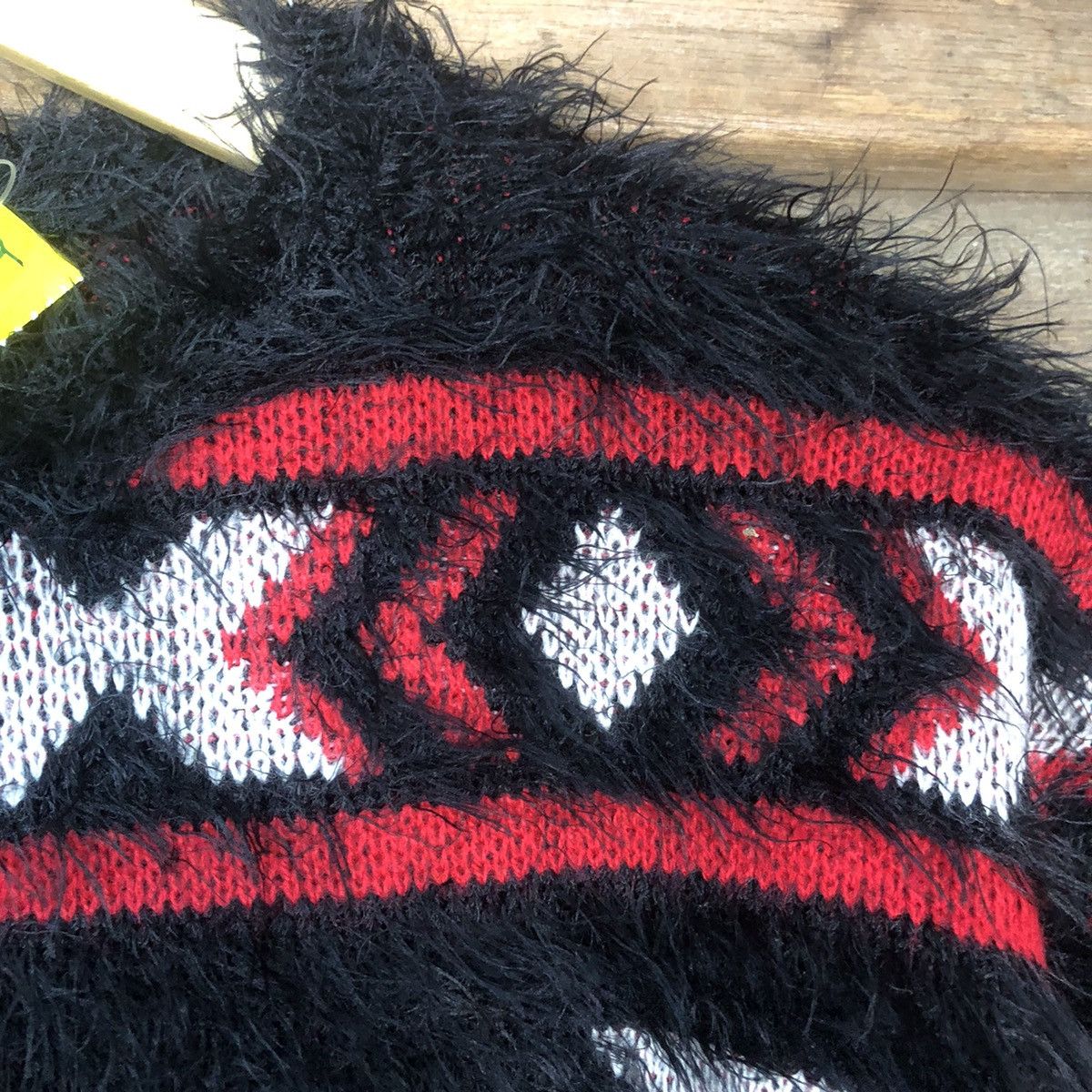 Homespun Knitwear × Japanese Brand DLS Gorce black Shag Shaggy Fur Mohair Knitwear #BB579 Size XS / US 0-2 / IT 36-38 - 9 Thumbnail