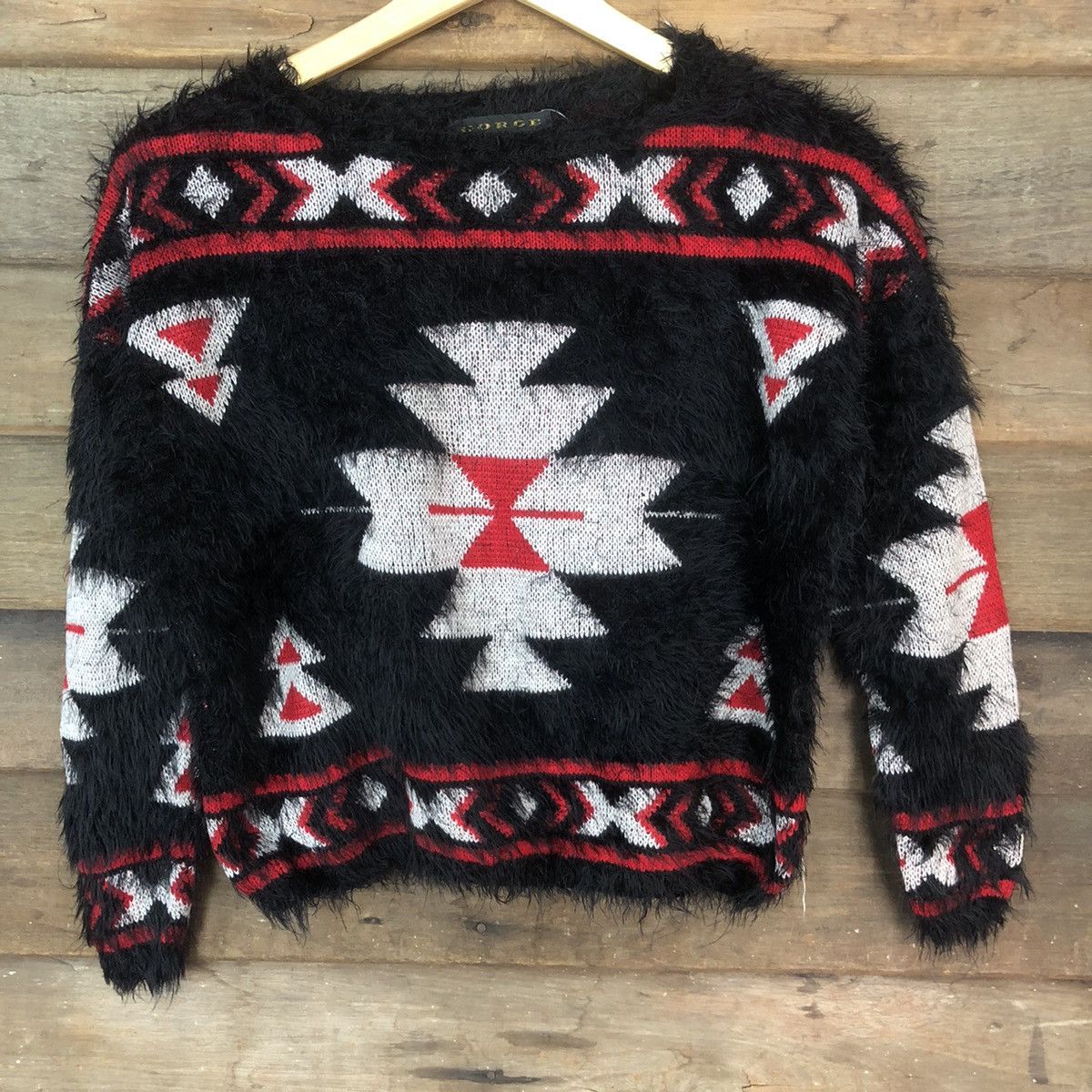 Homespun Knitwear × Japanese Brand DLS Gorce black Shag Shaggy Fur Mohair Knitwear #BB579 Size XS / US 0-2 / IT 36-38 - 3 Thumbnail