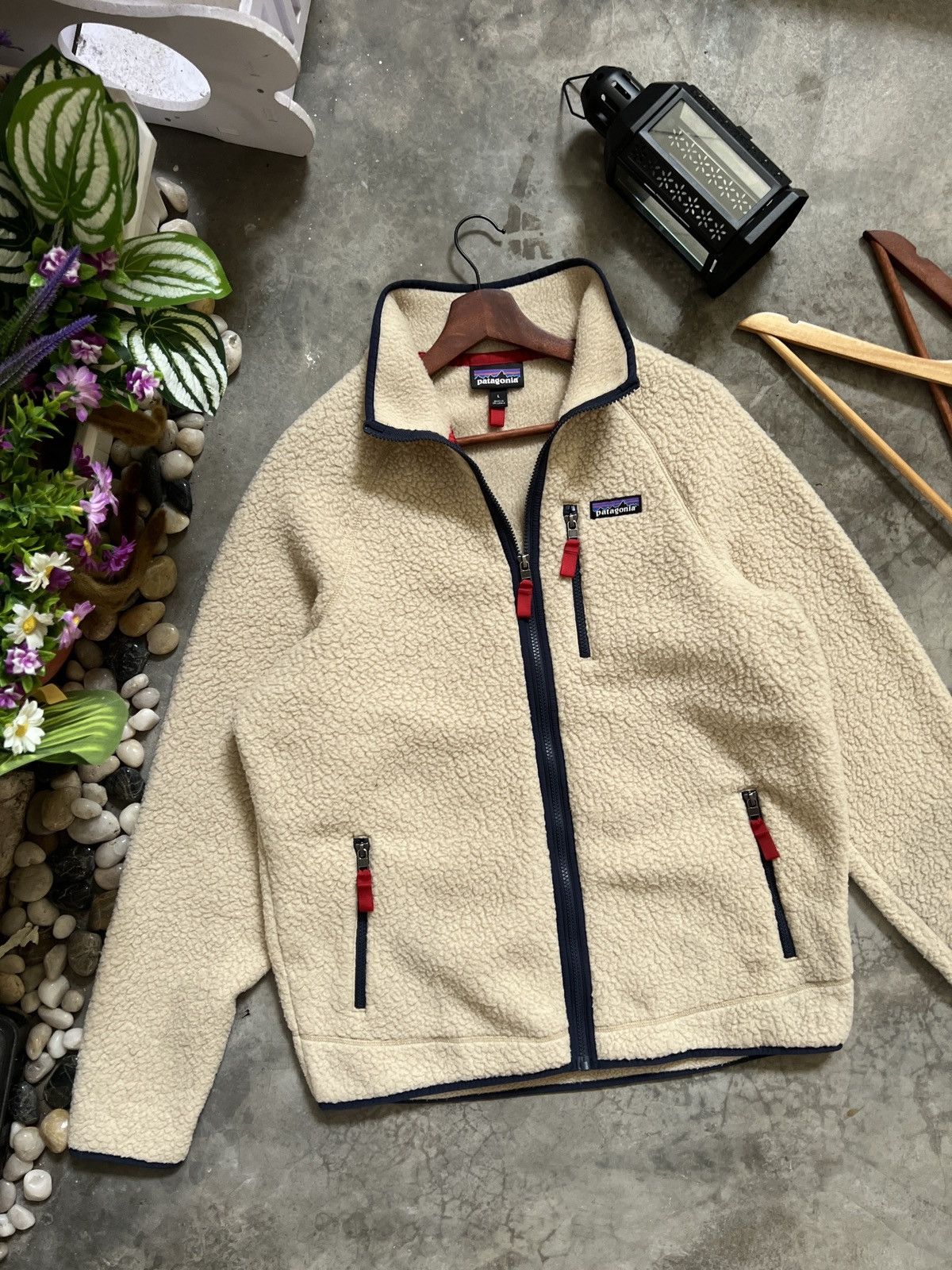 🔥 VINTAGE🔥 Patagonia Natural Brown Deep Pile Sherpa Jacket