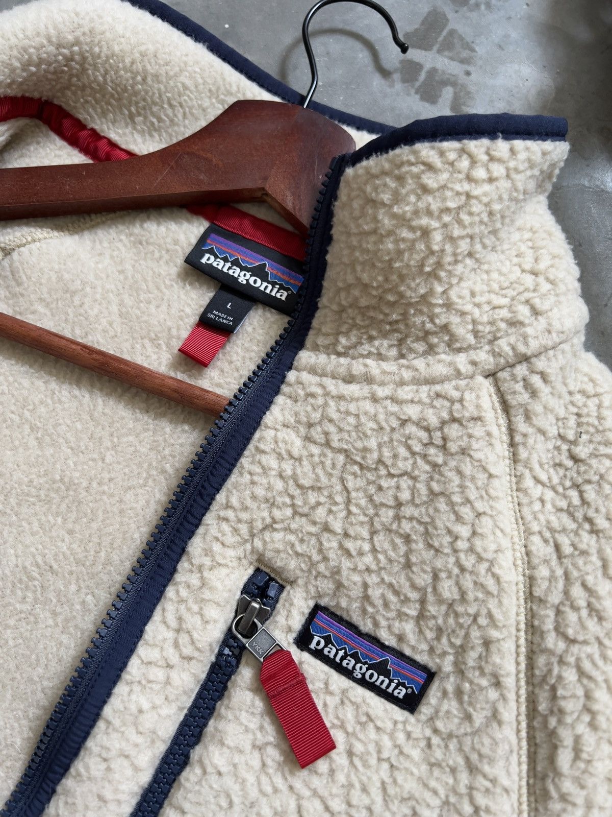 Patagonia × Vintage 🔥 VINTAGE🔥 Patagonia Natural Brown Deep Pile Sherpa Jacket Size US L / EU 52-54 / 3 - 18 Thumbnail