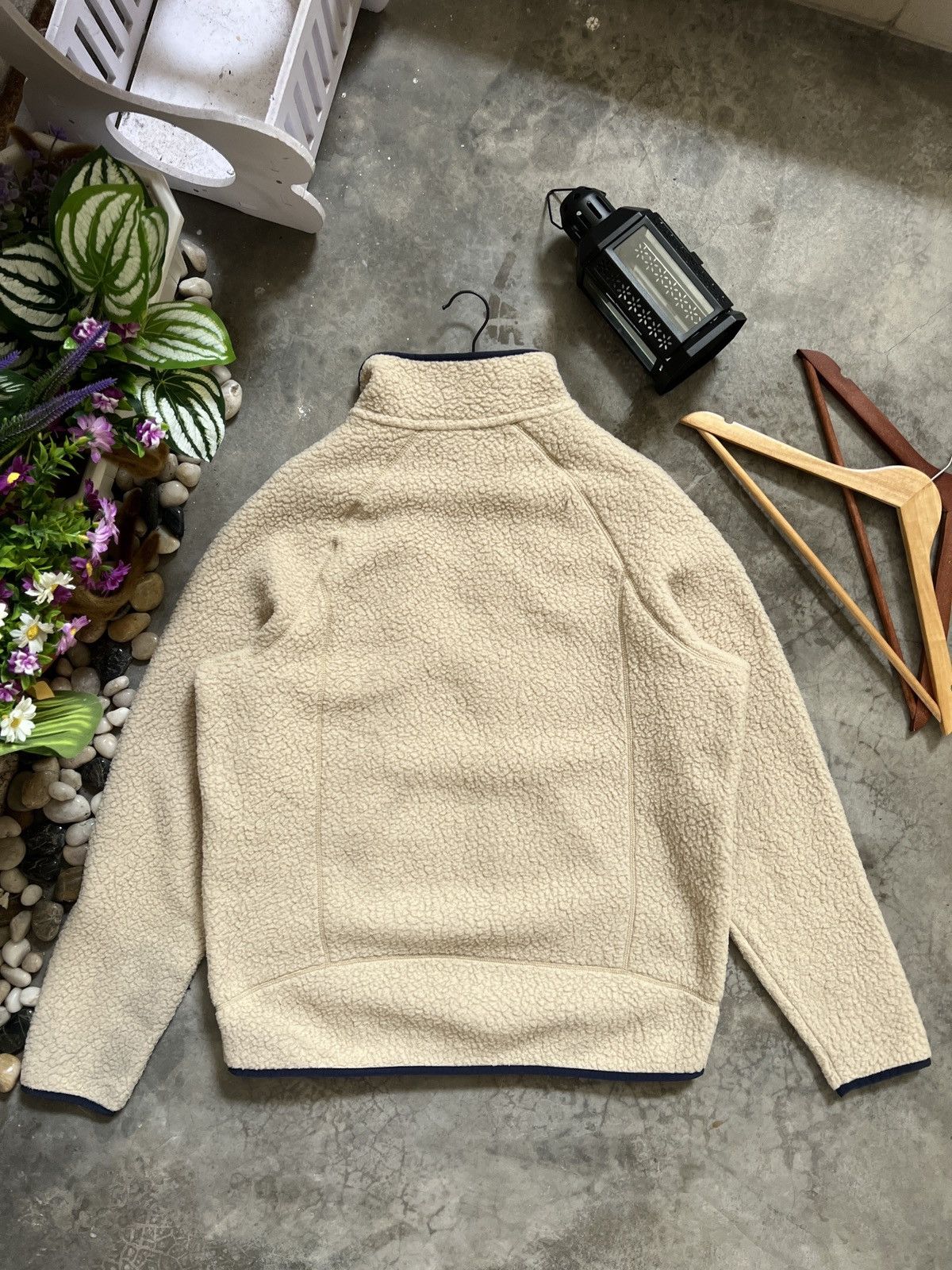 Patagonia × Vintage 🔥 VINTAGE🔥 Patagonia Natural Brown Deep Pile Sherpa Jacket Size US L / EU 52-54 / 3 - 5 Thumbnail