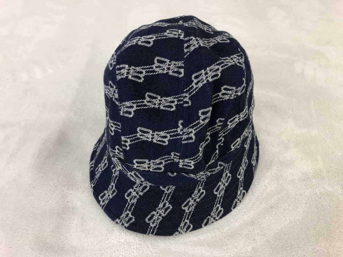 Balenciaga × Vintage Tinge Balenciaga BB monogram bucket hat