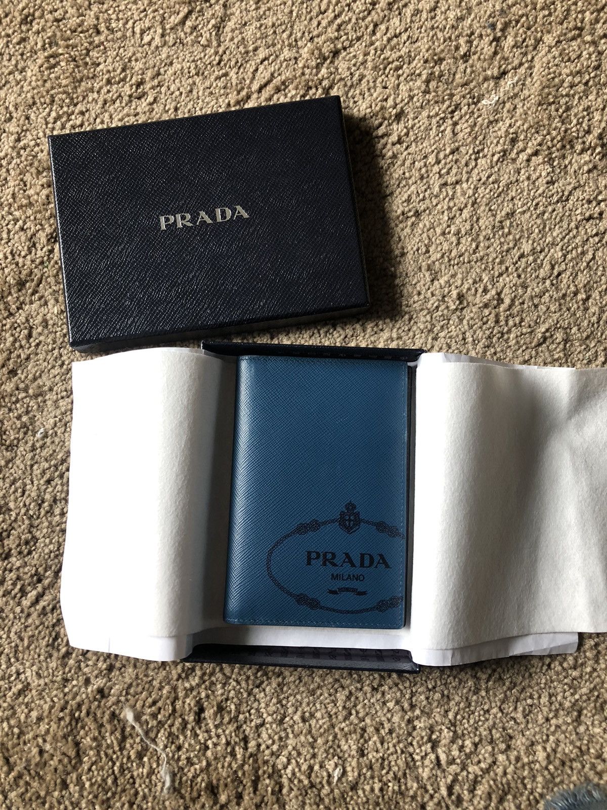 Prada passport wallet