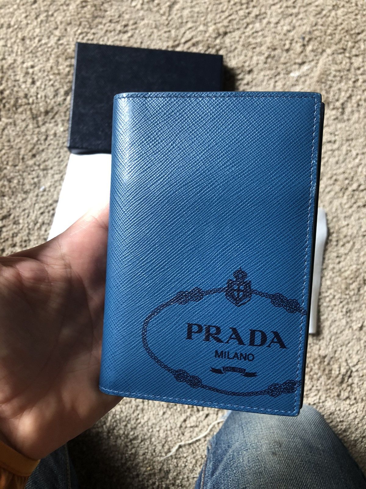 Prada passport wallet