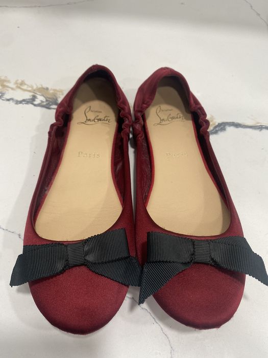 Christian louboutin air loubi red sole ballet flats best sale