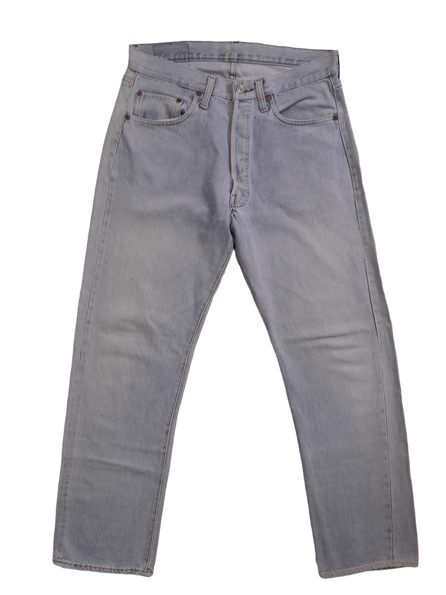 Levi's × Vintage 80s Levis 501 Selvedge USA #6 Denim Kurt Denim (E679) Size US 32 / EU 48 - 4 Thumbnail