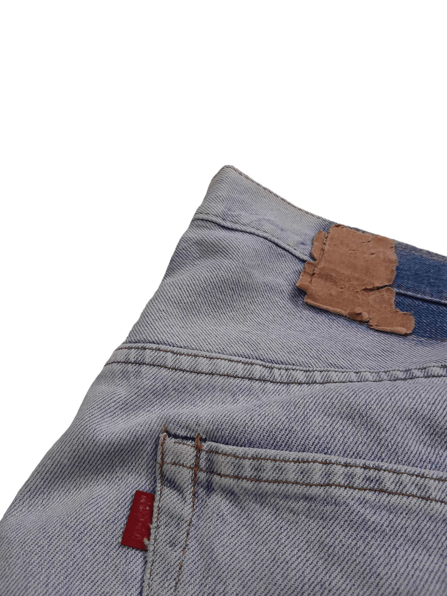 Levi's × Vintage 80s Levis 501 Selvedge USA #6 Denim Kurt Denim (E679) Size US 32 / EU 48 - 3 Thumbnail