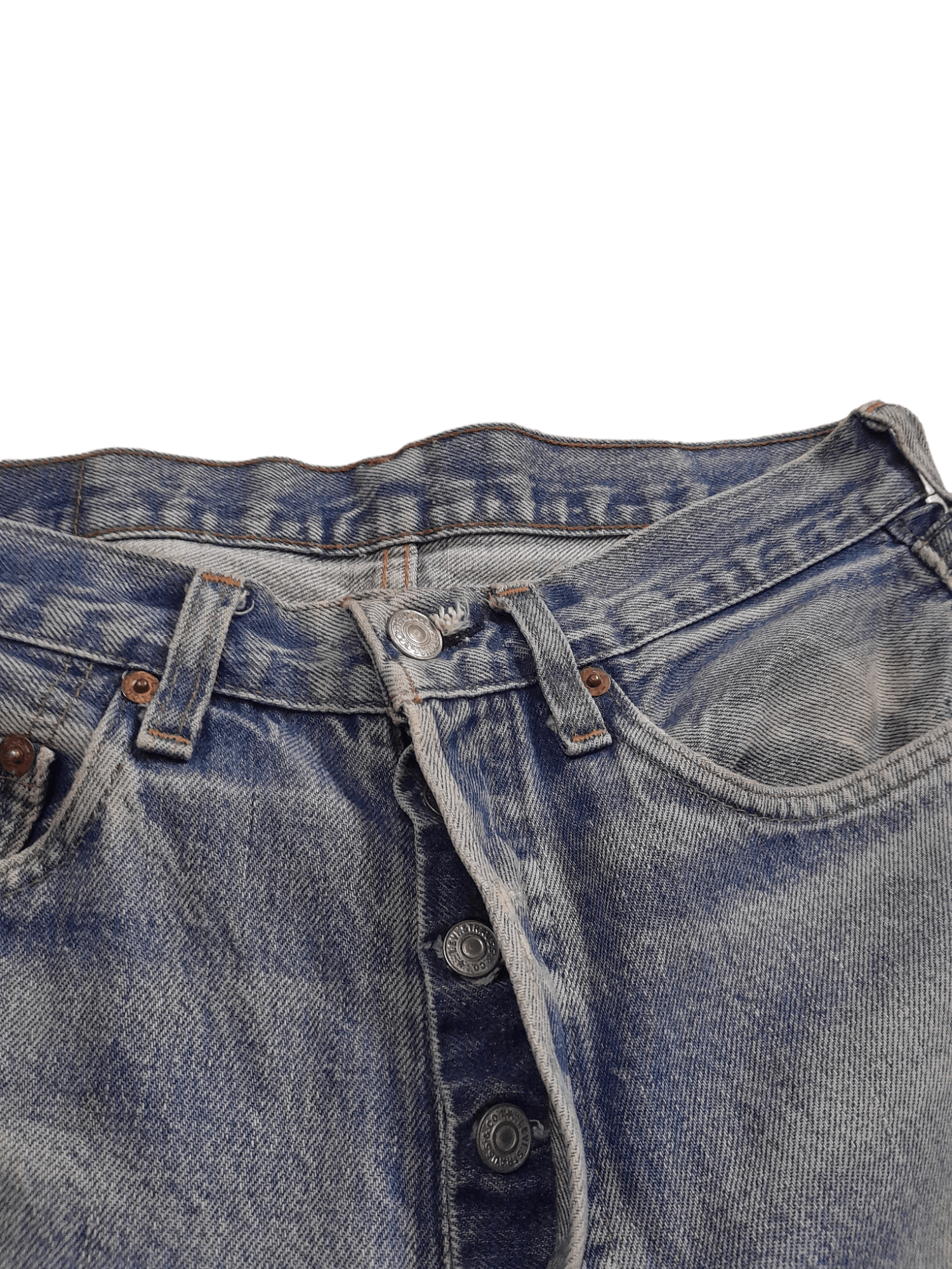 Levi's × Vintage 80s Levis 501 Selvedge Usa #524 Denim (E681) Size US 29 - 7 Thumbnail