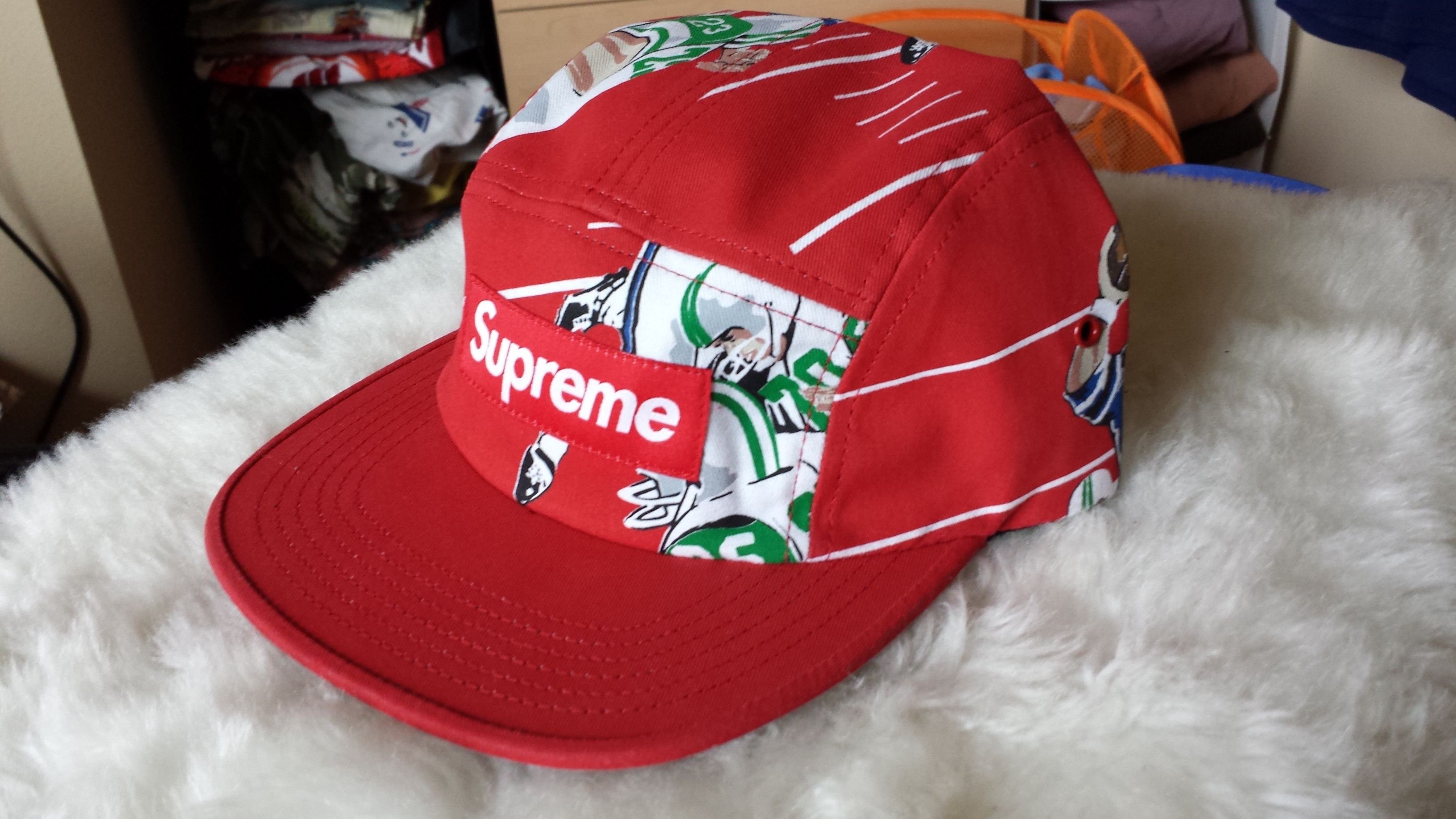 Supreme Football Camp Cap Red | Grailed