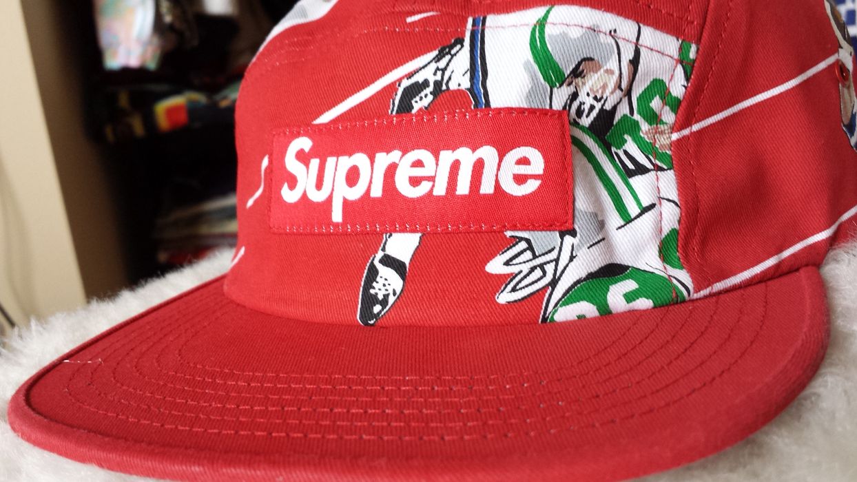 Supreme Fitted Terry Cloth Camp Cap Red –