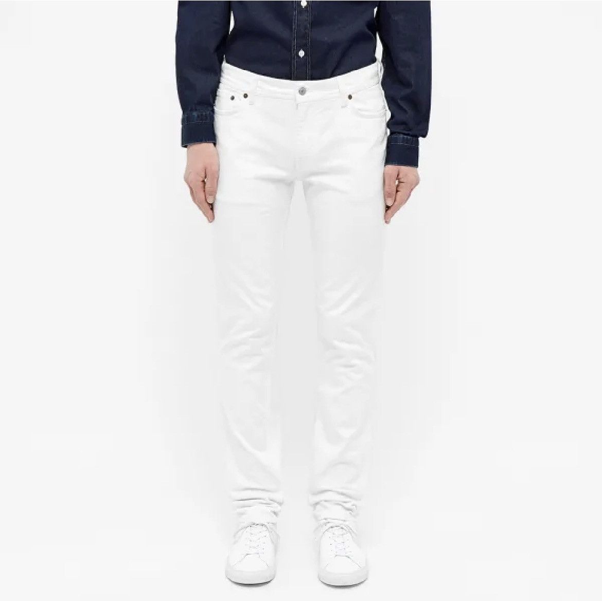 Acne Studios Acne Studios North White Denim Jeans 32/32 Size US 32 / EU 48 - 2 Thumbnail