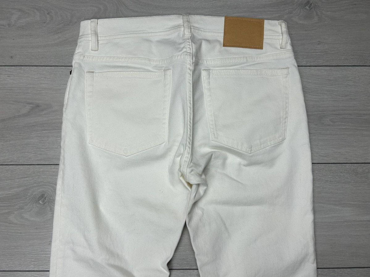 Acne Studios Acne Studios North White Denim Jeans 32/32 Size US 32 / EU 48 - 4 Thumbnail
