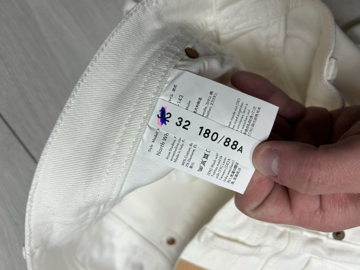 Acne Studios Acne Studios North White Denim Jeans 32/32 Size US 32 / EU 48 - 8 Thumbnail