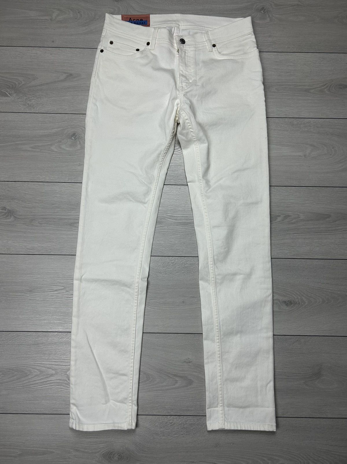 Acne Studios Acne Studios North White Denim Jeans 32/32 Size US 32 / EU 48 - 5 Thumbnail