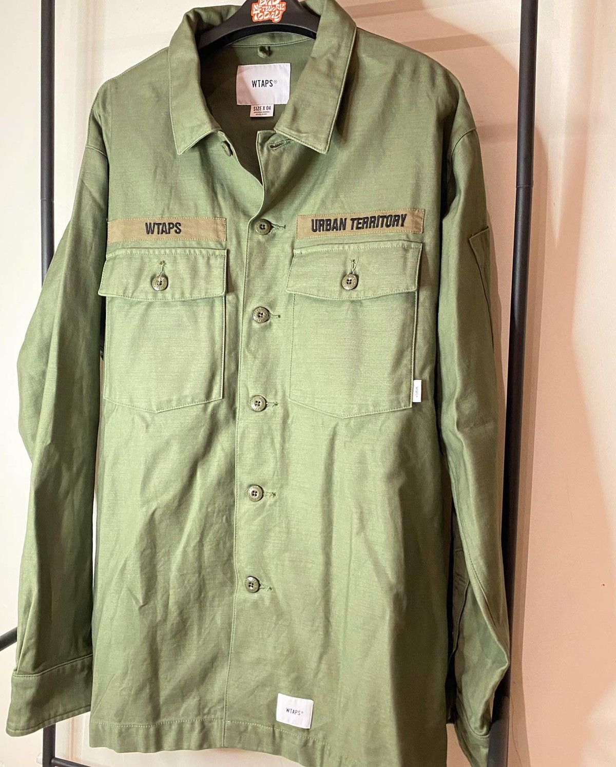 Wtaps WTAPS BUDS LS COTTON SATIN OLIVE | Grailed