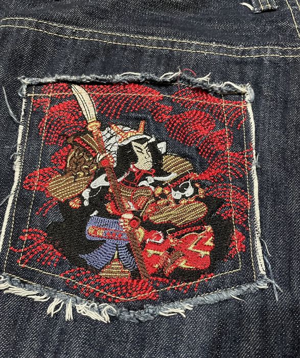 Wool Embroidered Shirt Samurai Jeans