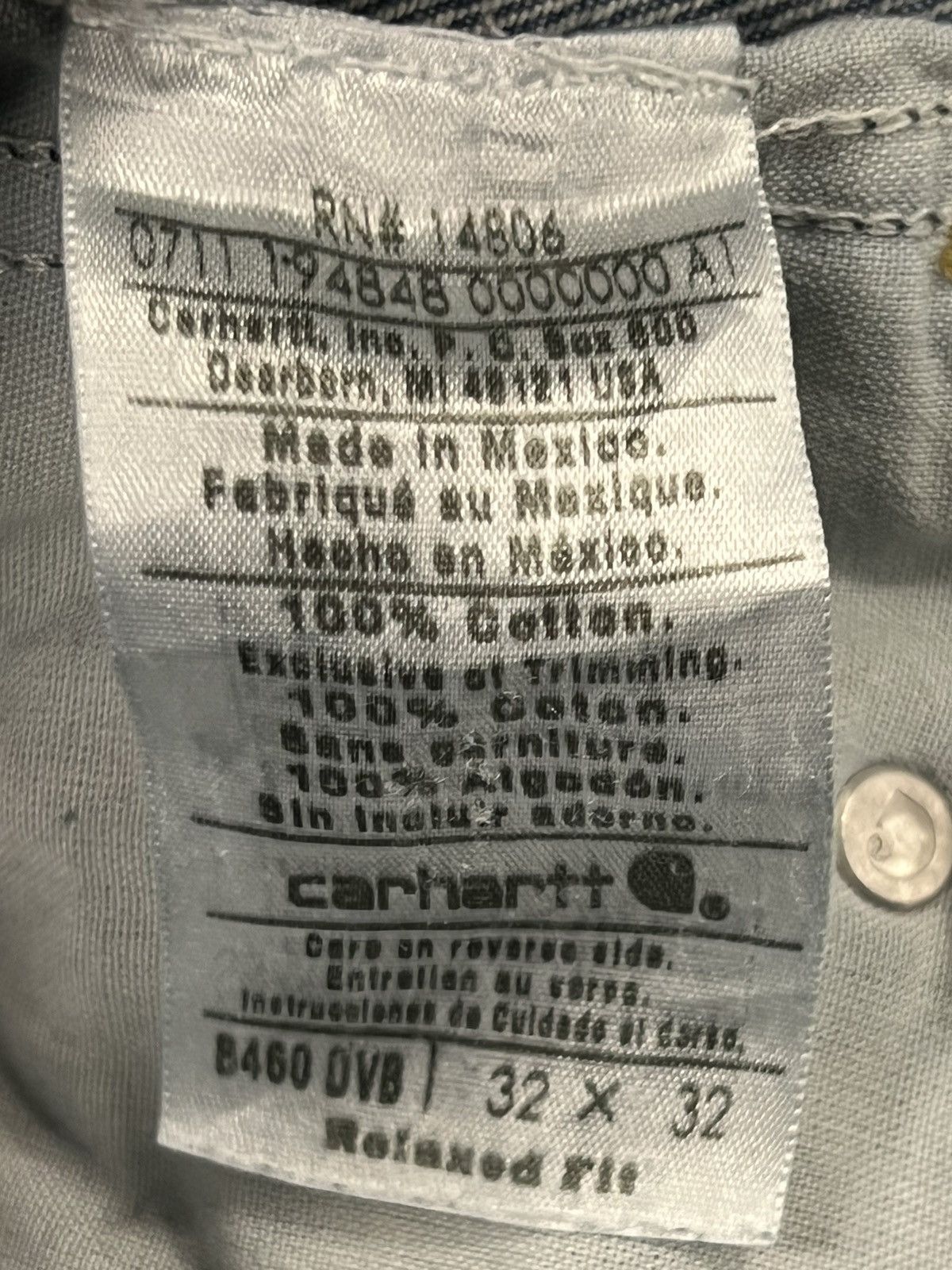 Carhartt × Vintage Y2K B460 DVB Relaxed Fit Jeans Size US 32 / EU 48 - 5 Thumbnail