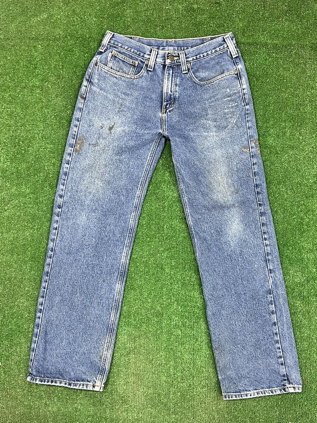 Carhartt × Vintage Y2K B460 DVB Relaxed Fit Jeans Size US 32 / EU 48 - 2 Thumbnail