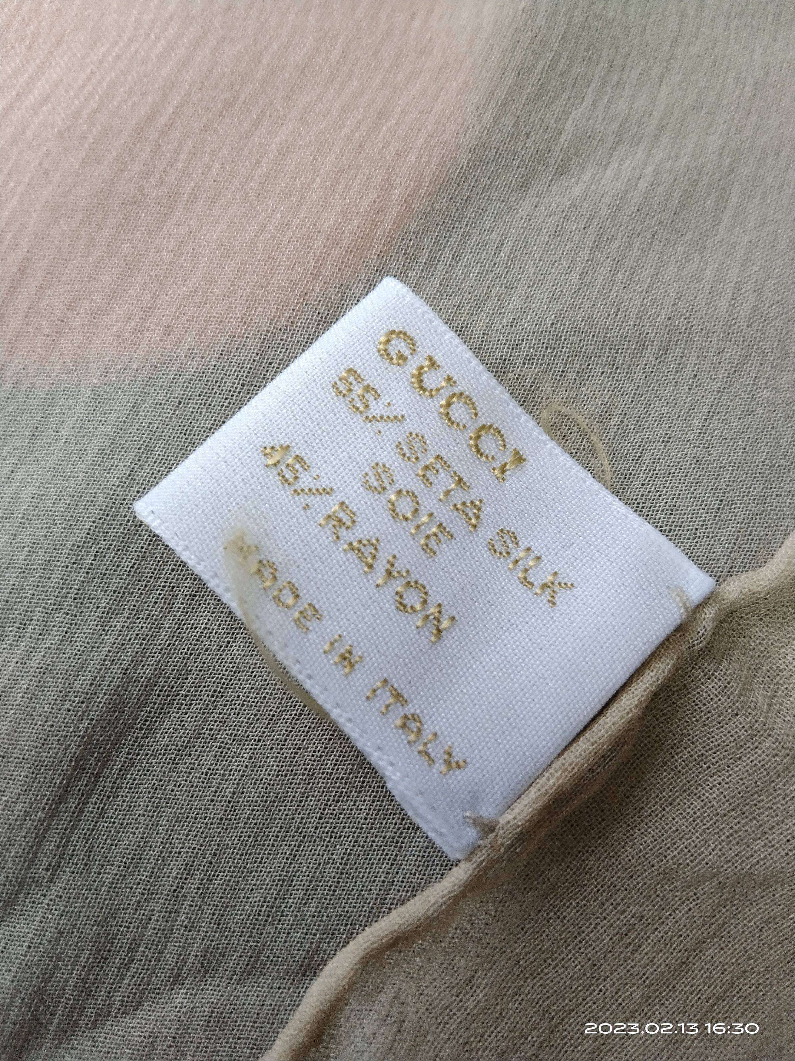 Gucci GRAIL🔥OG GUCCI GG SCARVES MADE IN ITALY Size ONE SIZE - 8 Thumbnail