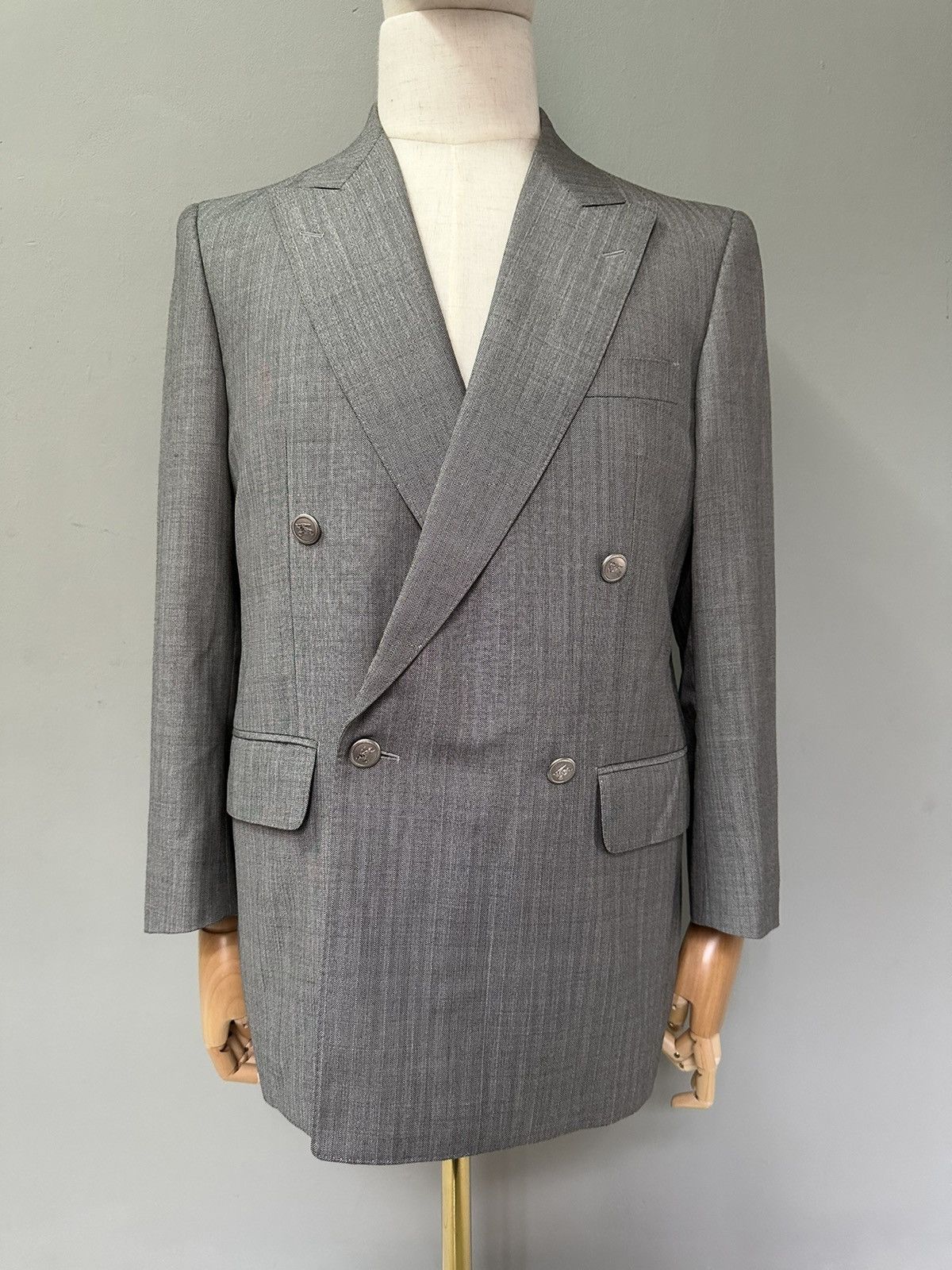 Burberry Archive 2016 Burberry London double breasted blazer Size 44L - 19 Thumbnail