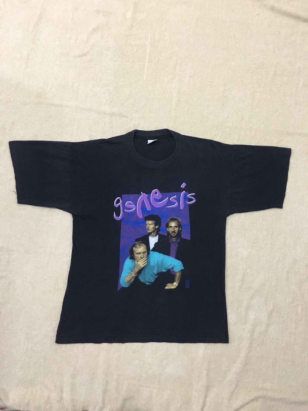 Band Tees × Vintage Vintage 90s band Genesis T-shirt Size US L / EU 52-54 / 3 - 1 Thumbnail