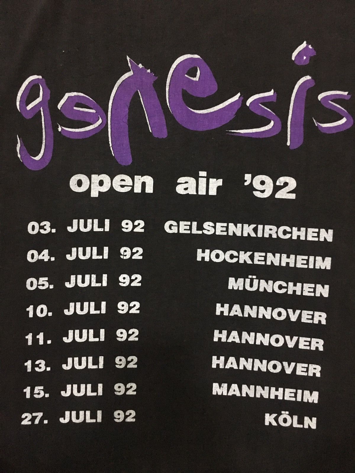 Band Tees × Vintage Vintage 90s band Genesis T-shirt Size US L / EU 52-54 / 3 - 4 Thumbnail